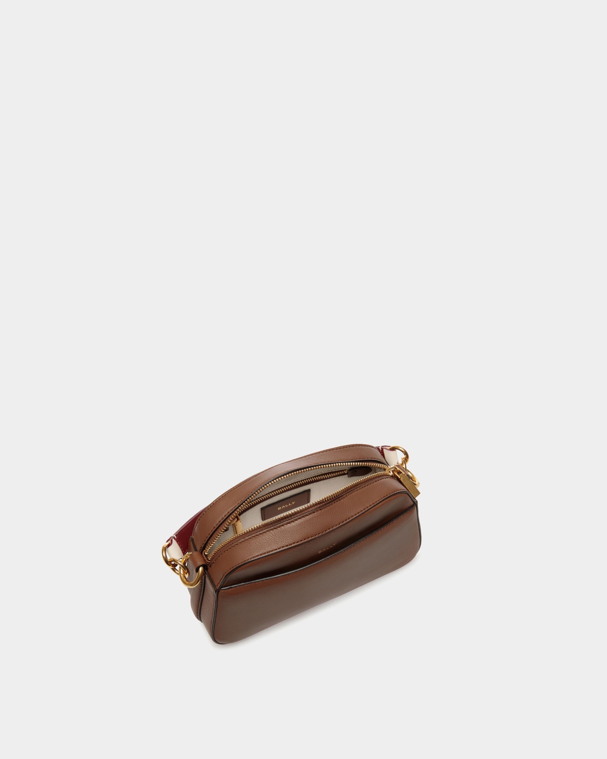 Code Umhängetasche Aus Leder In Braun - Damen - Bally - 04