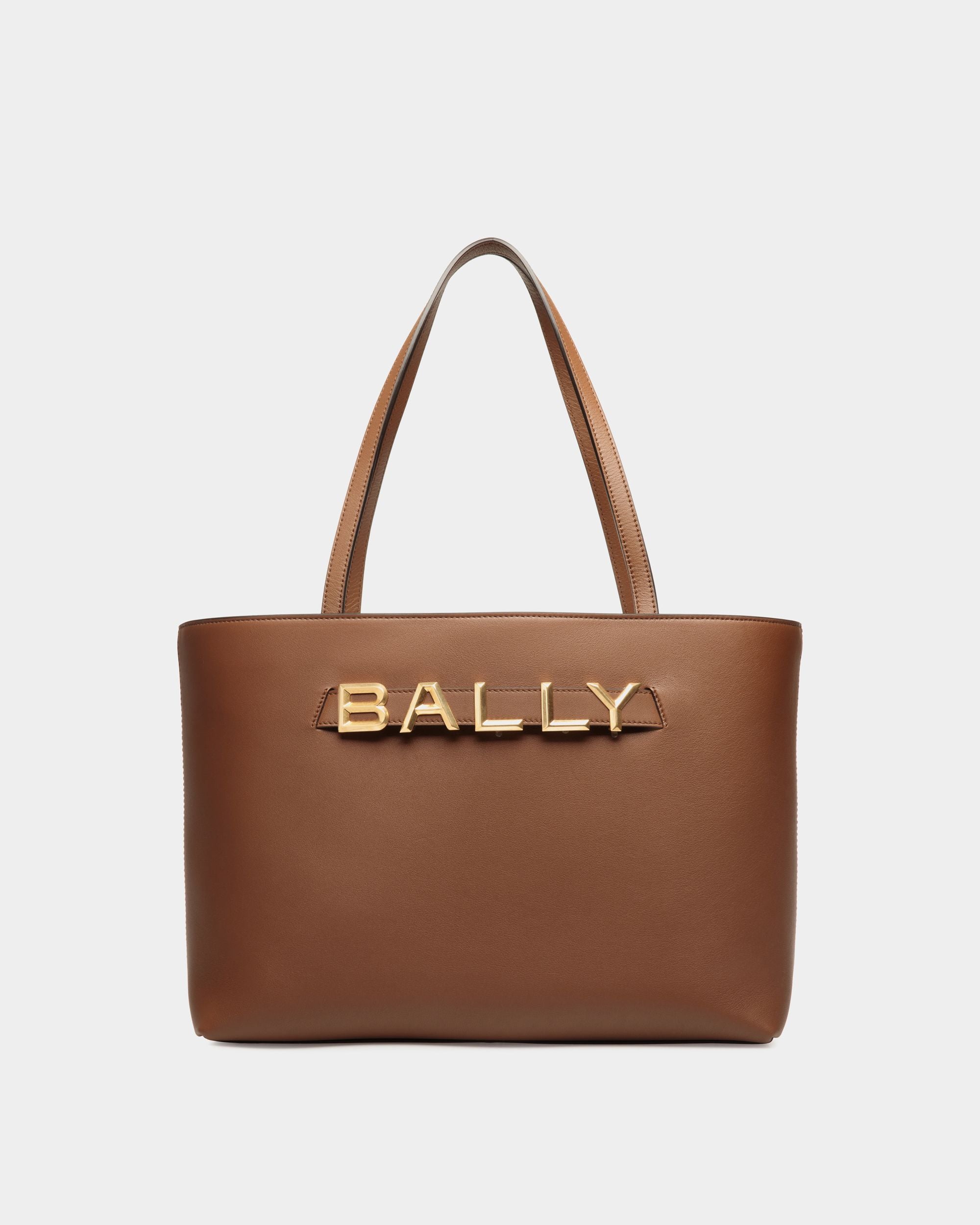 Bally Spell Tragetasche Aus Leder In Braun - Damen - Bally - 01