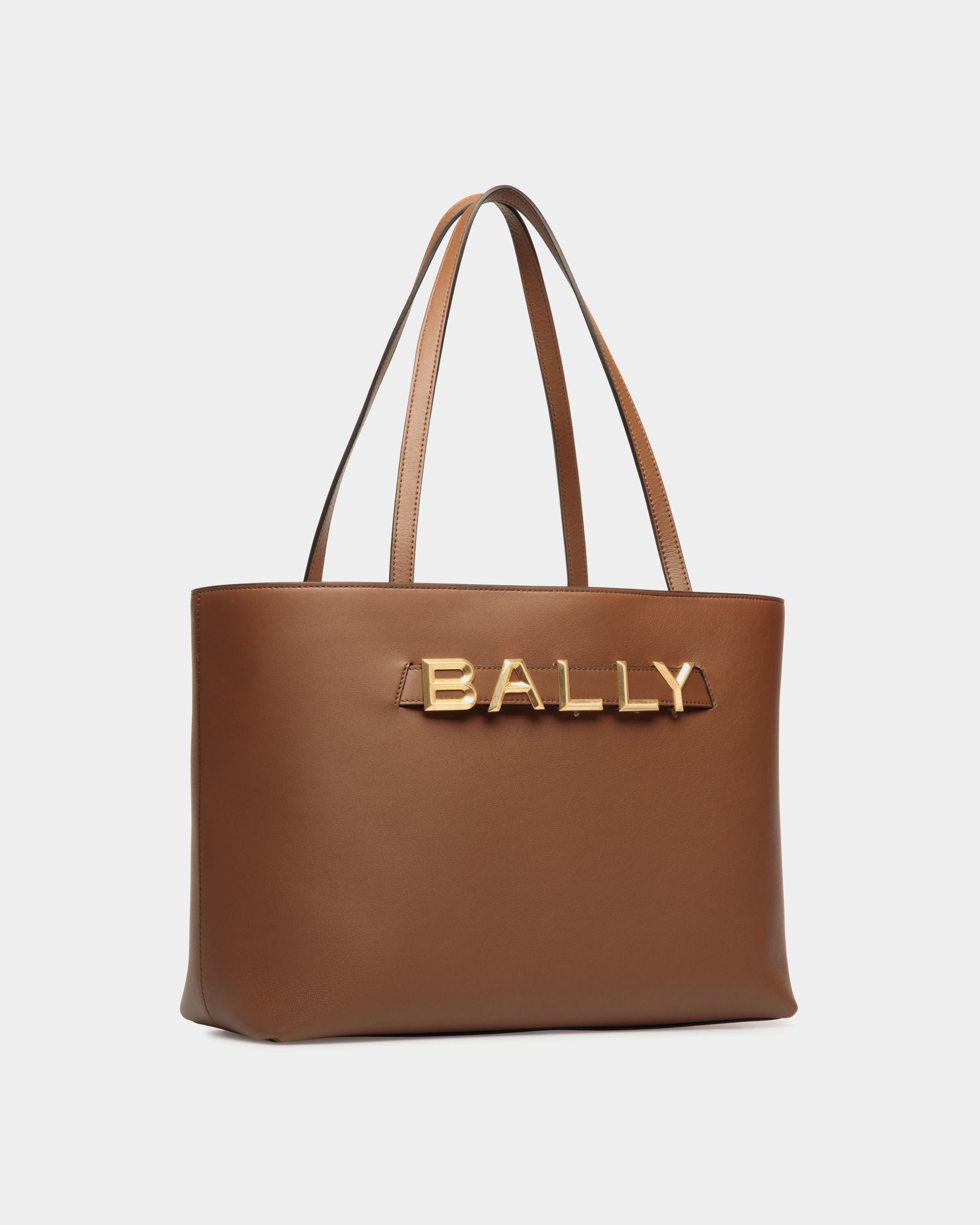 Bally Spell Tragetasche Aus Leder In Braun - Damen - Bally - 03