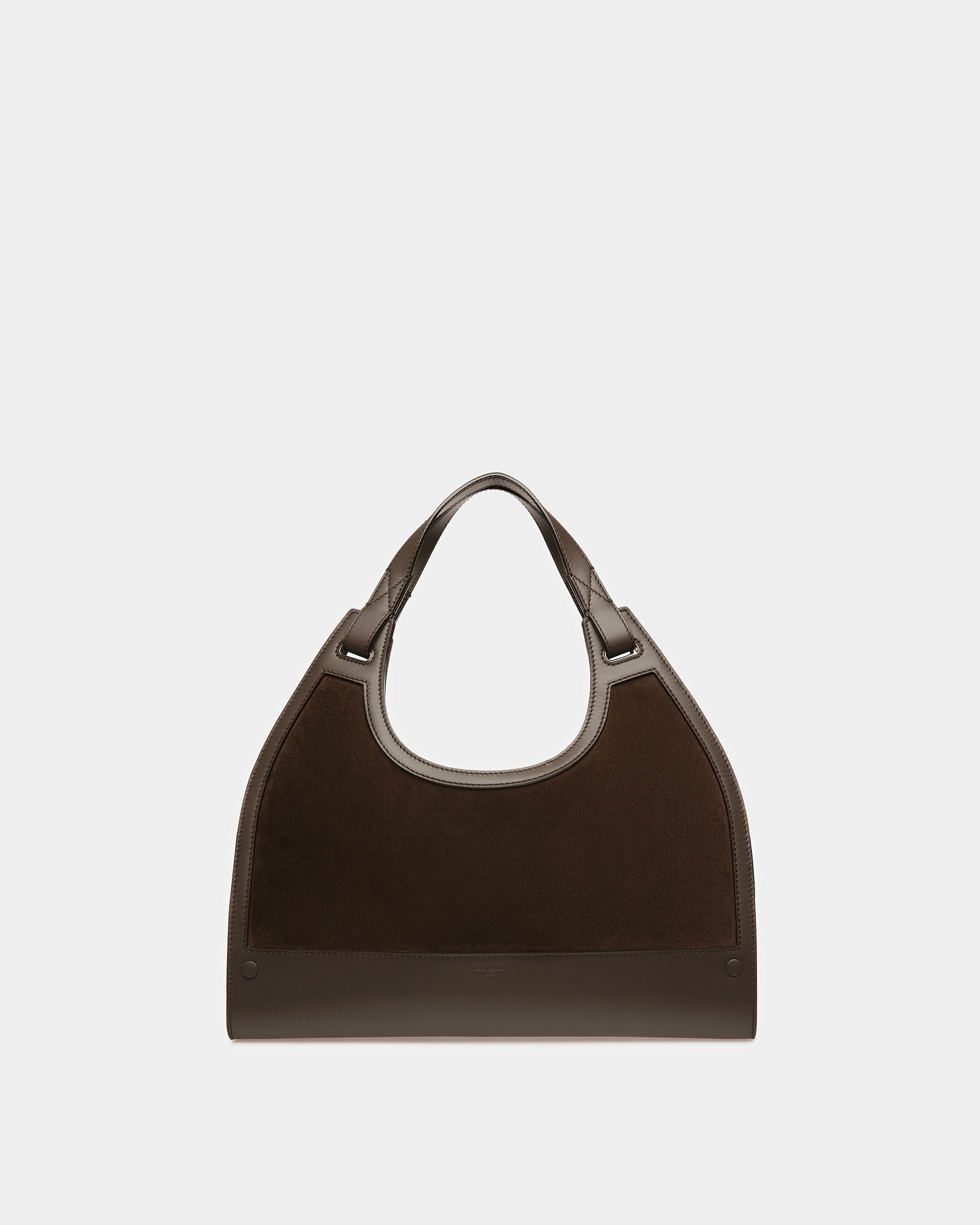 Ahres Schultertasche Aus Leder In Ebenholzbraun - Damen - Bally - 01