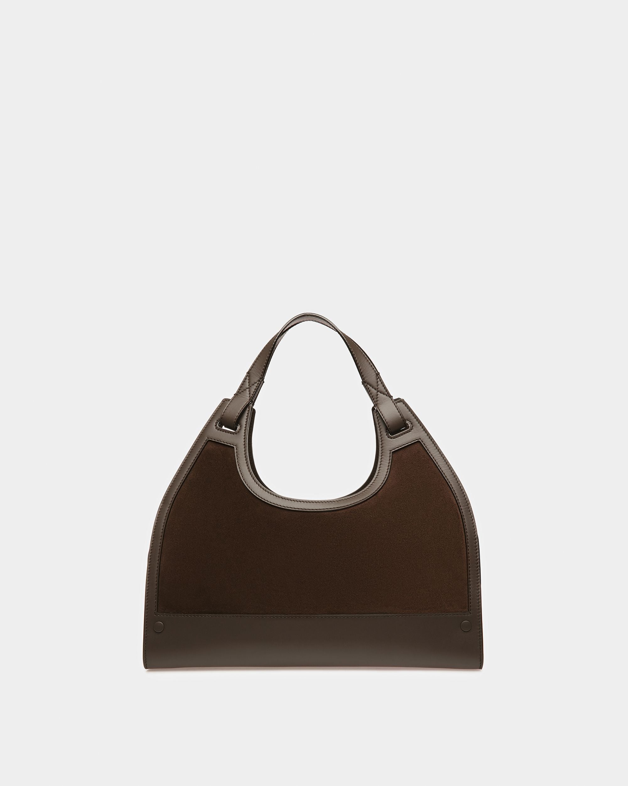 Ahres Schultertasche Aus Leder In Ebenholzbraun - Damen - Bally - 03
