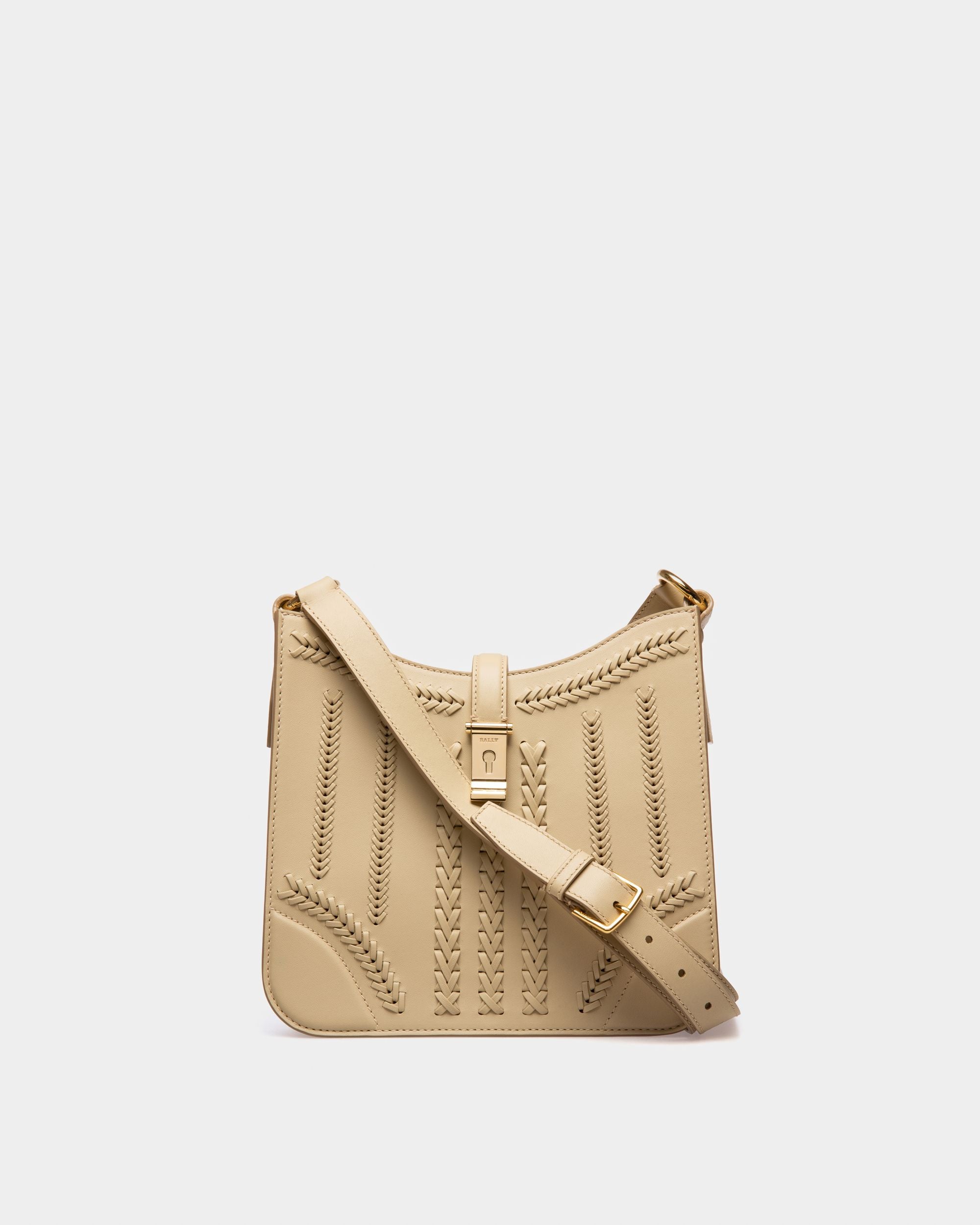 Lavynia Small Schultertasche Aus Fossilfarbenem Leder - Damen - Bally - 01
