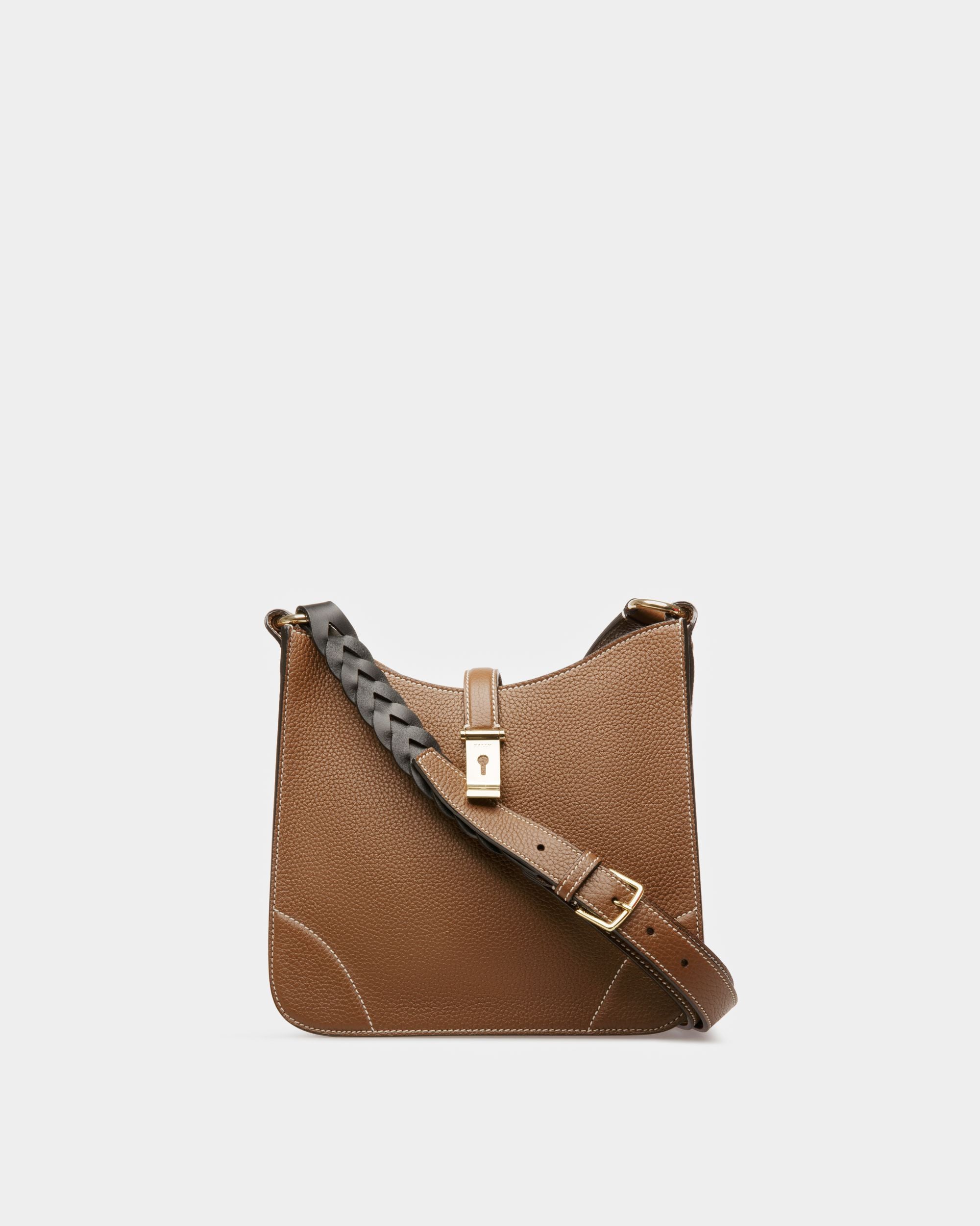 Lavynia Small Hobo-Tasche Aus Braunem Leder - Damen - Bally - 01