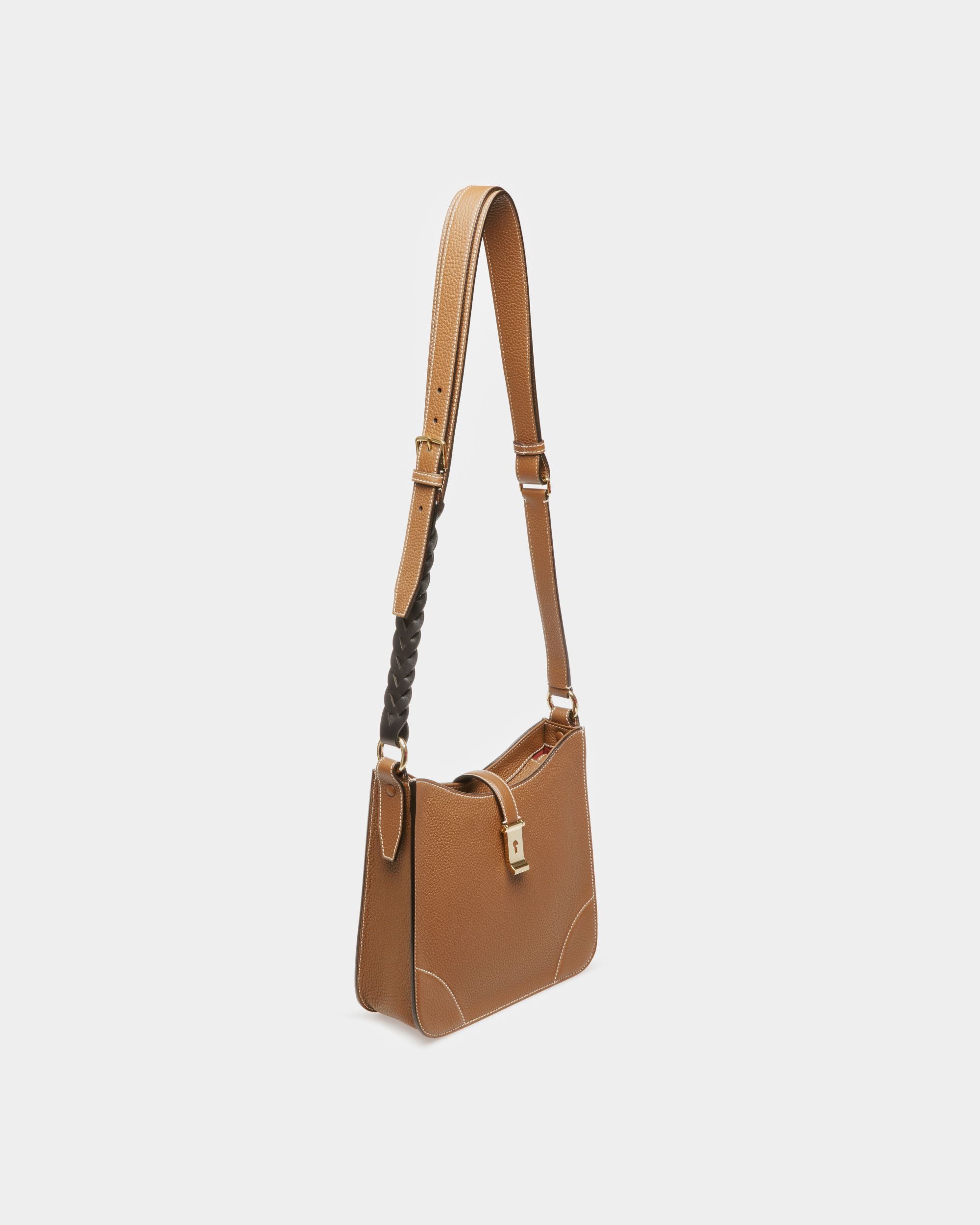 Lavynia Small Hobo-Tasche Aus Braunem Leder - Damen - Bally - 04