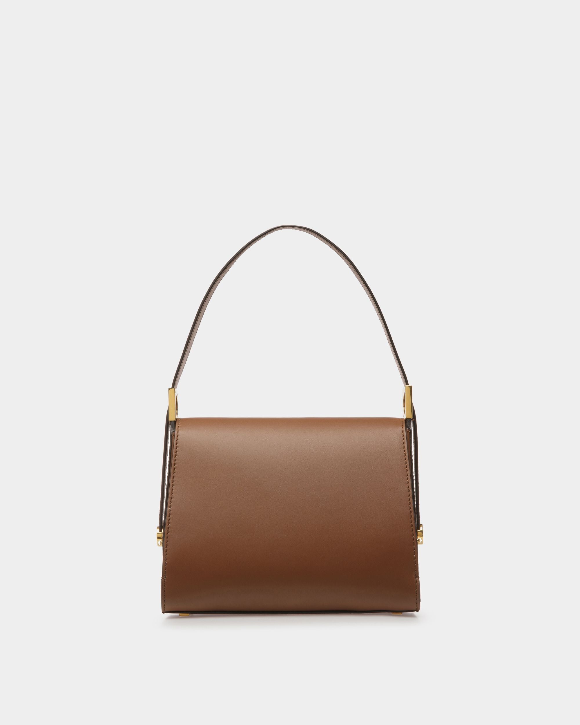 Emblem Henkeltasche Aus Braunem Leder - Damen - Bally - 02