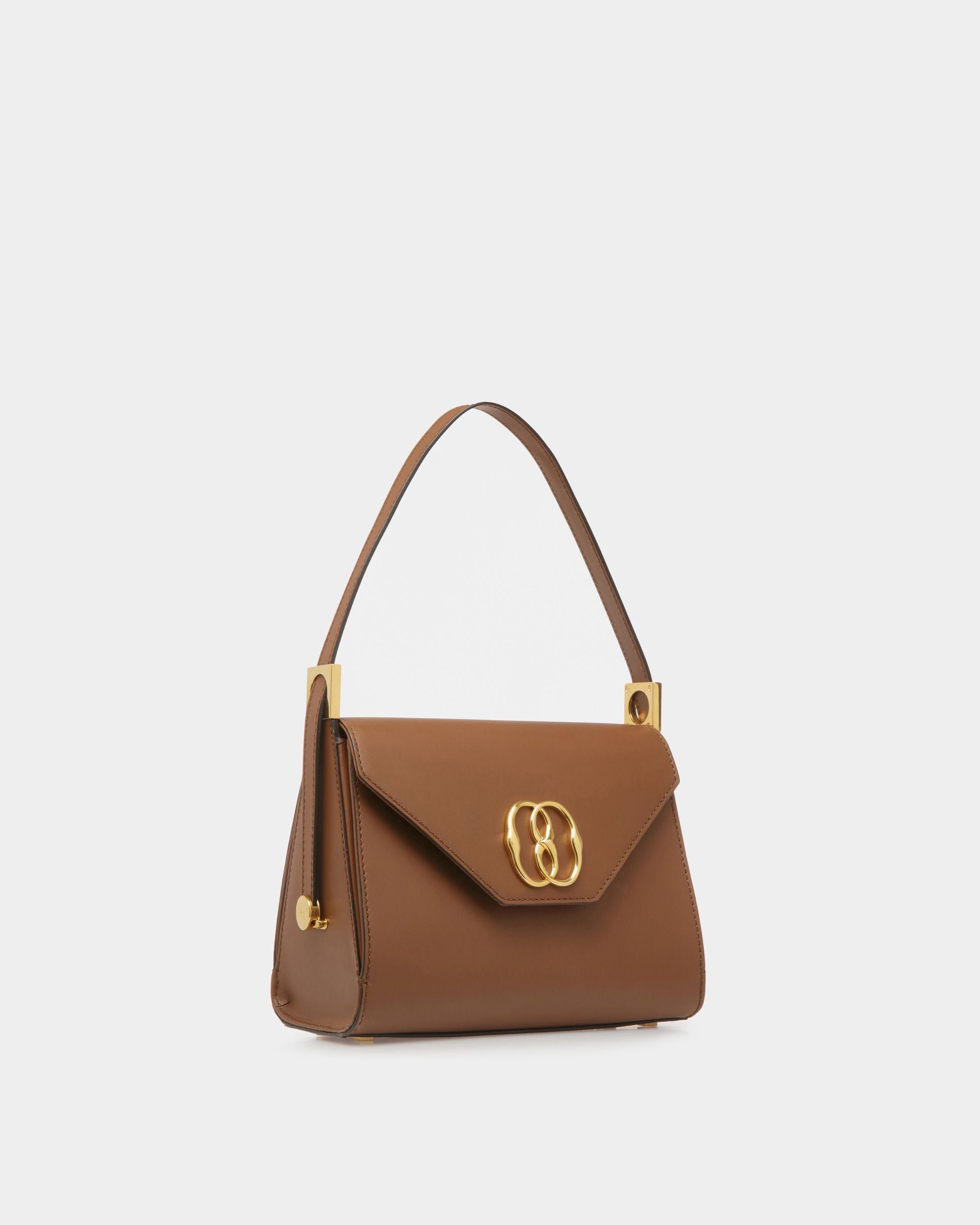 Emblem Henkeltasche Aus Braunem Leder - Damen - Bally - 03