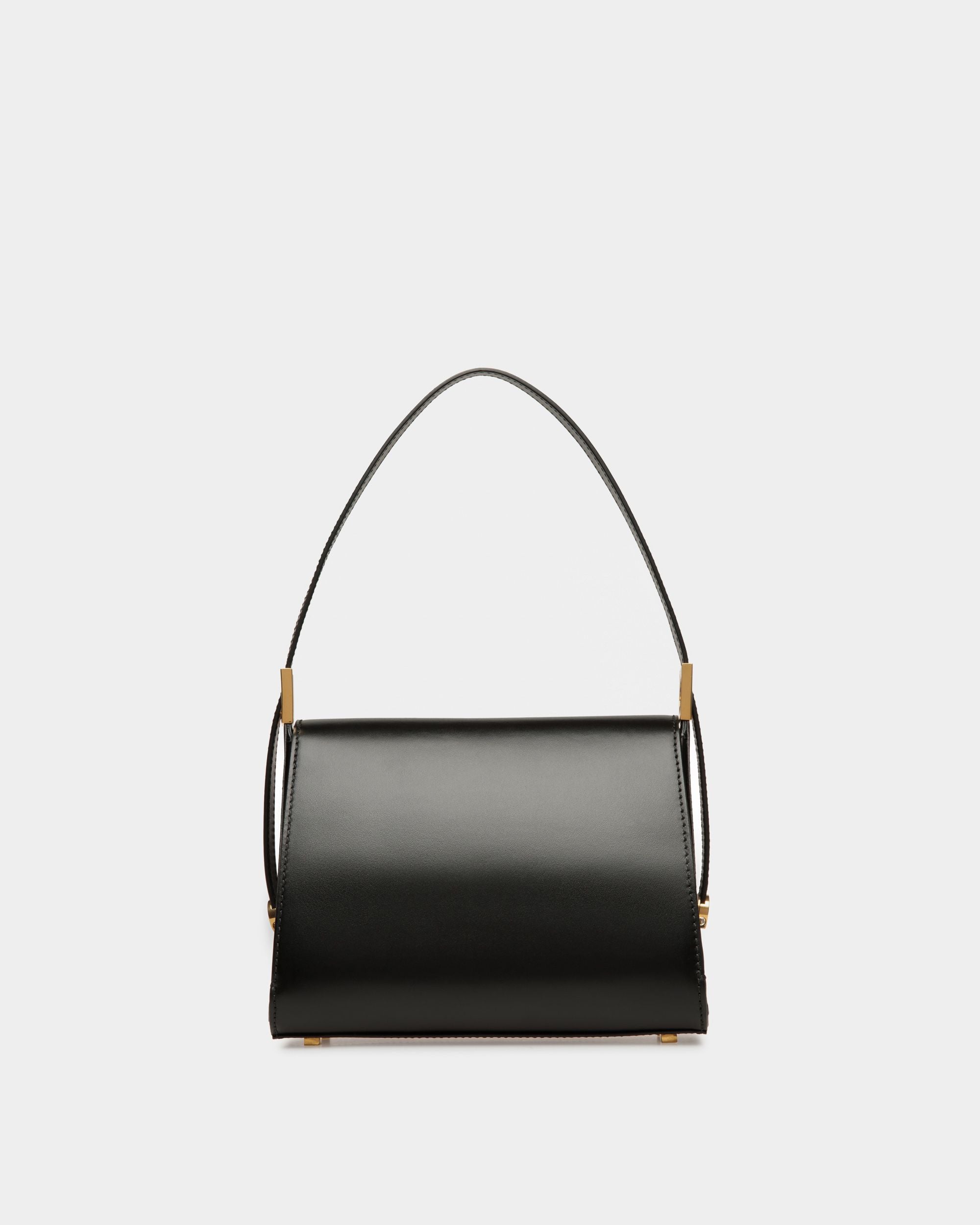 Emblem Henkeltasche Aus Leder In Schwarz - Damen - Bally - 02