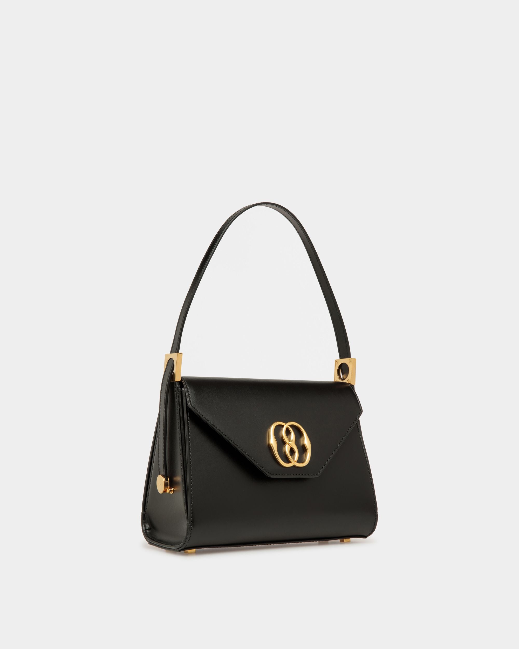 Emblem Henkeltasche Aus Leder In Schwarz - Damen - Bally - 03
