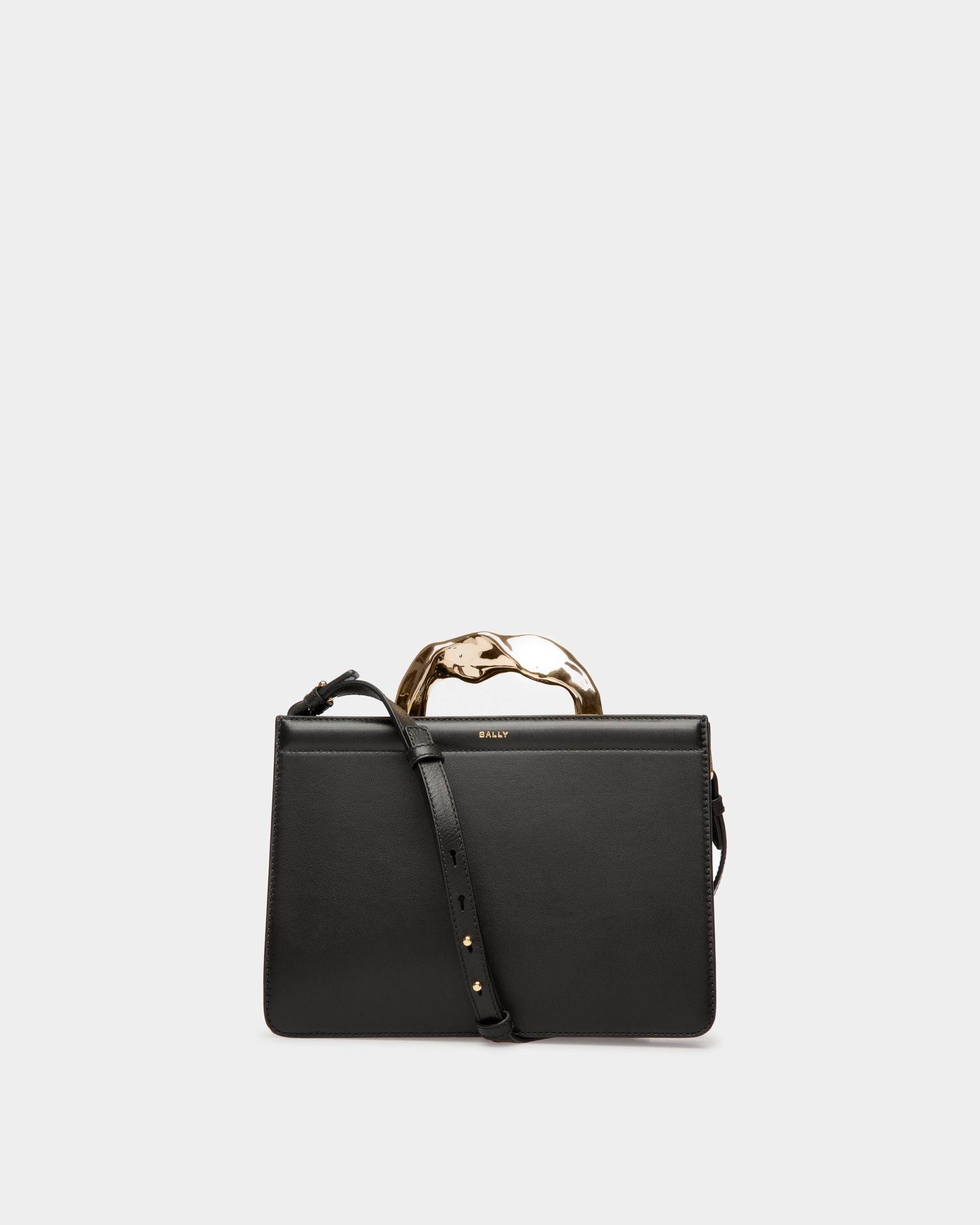 Baroque Henkeltasche Aus Leder in Schwarz - Damen - Bally - 01