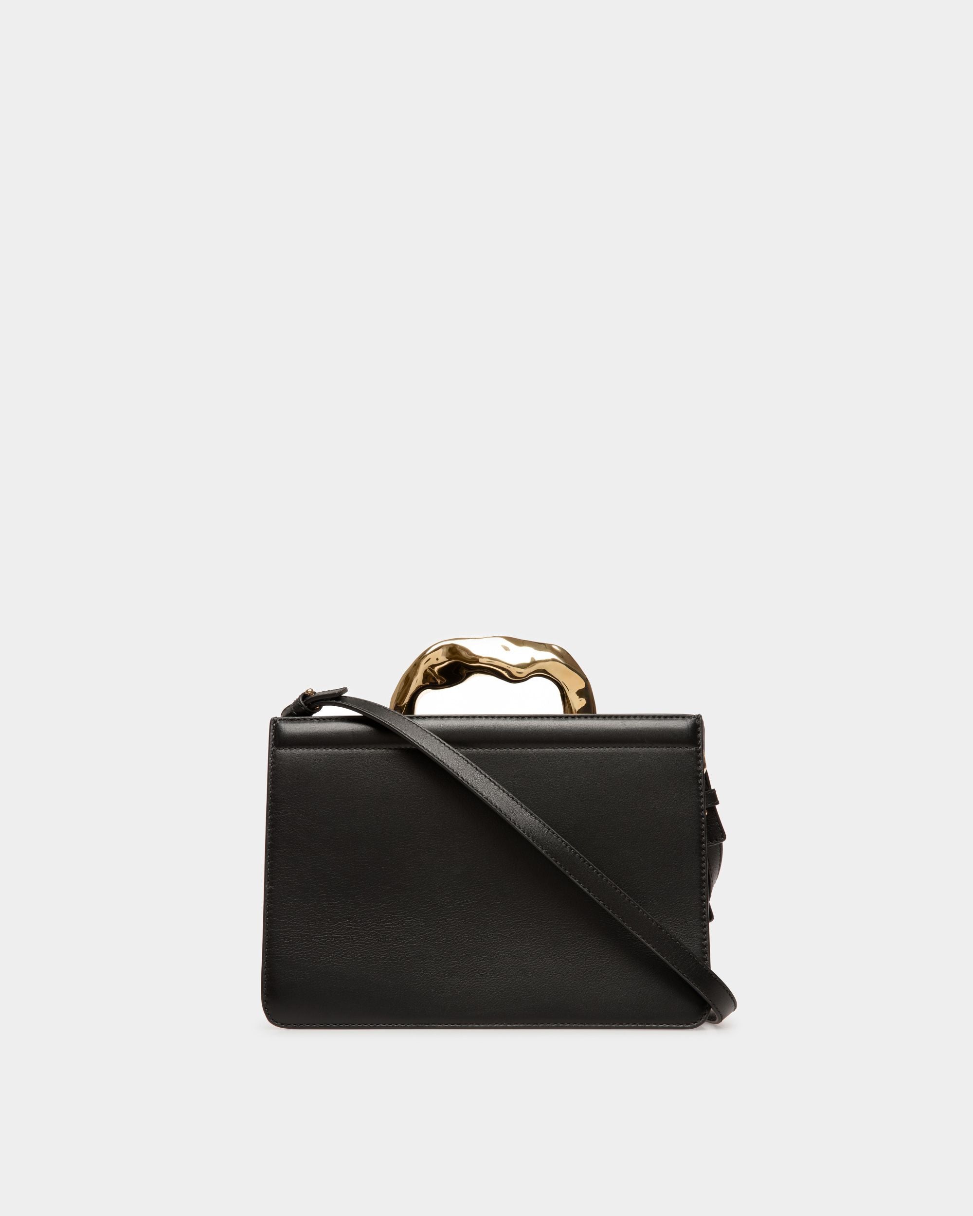 Baroque Henkeltasche Aus Leder in Schwarz - Damen - Bally - 03