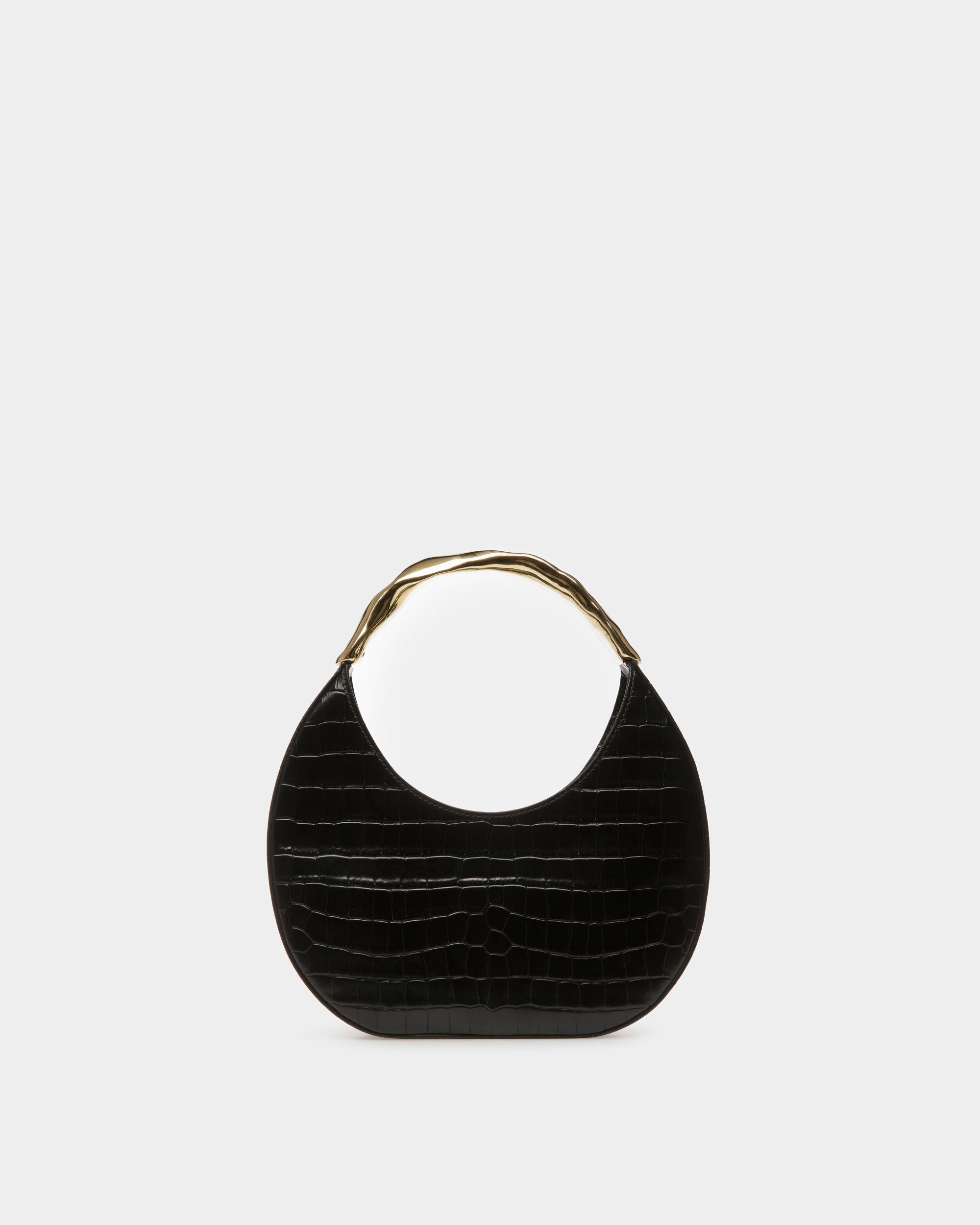 Baroque Hobo-Tasche Aus Leder In Schwarz - Damen - Bally - 03