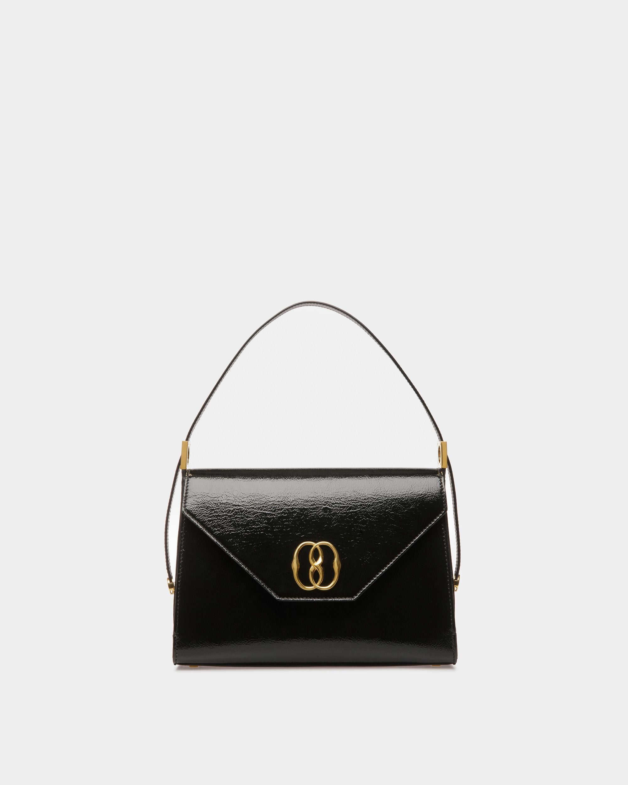 Emblem Schultertasche Aus Leder In Schwarz - Damen - Bally - 01