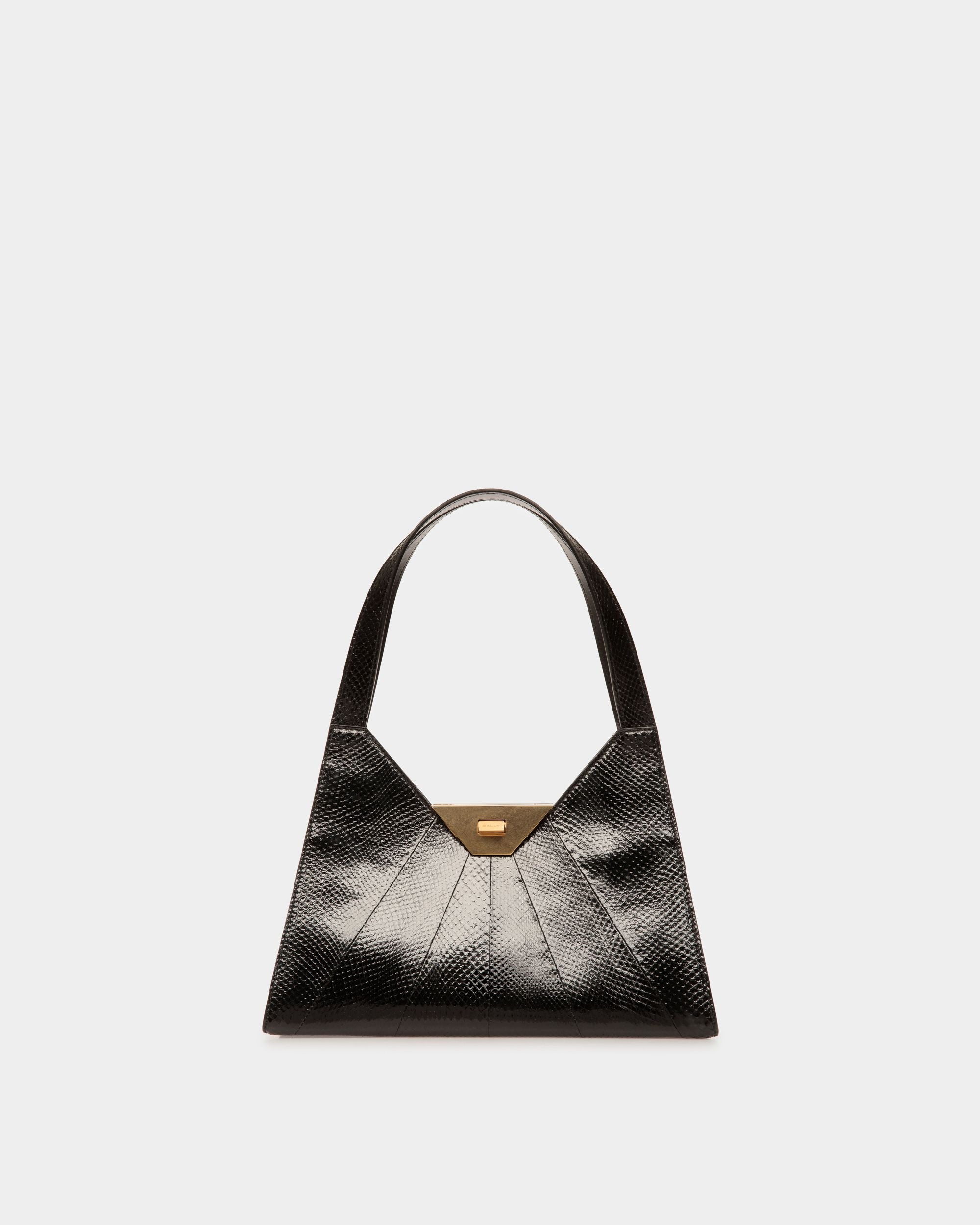 Tilt Schultertasche Aus Leder In Schwarz - Damen - Bally - 01