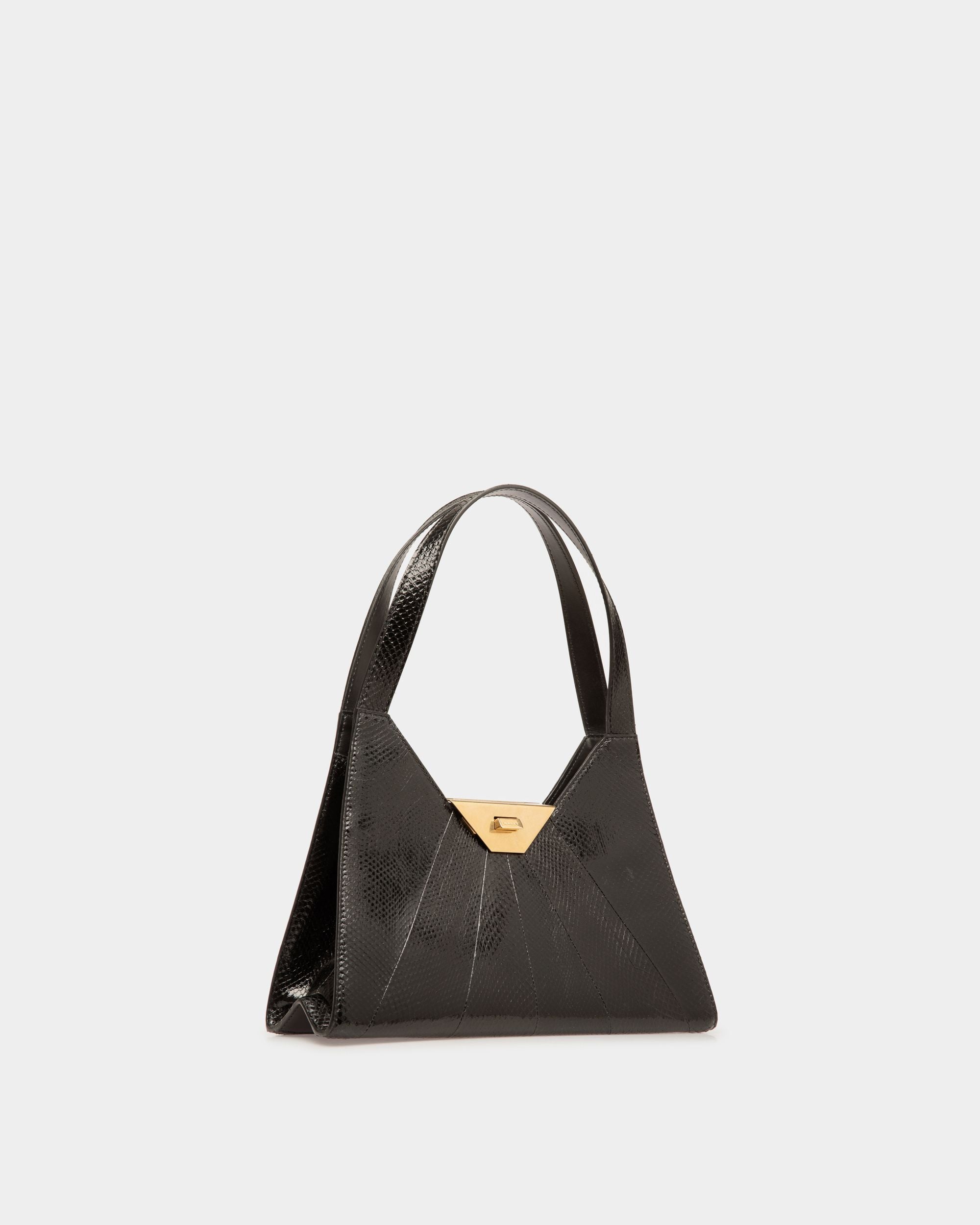 Tilt Schultertasche Aus Leder In Schwarz - Damen - Bally - 04