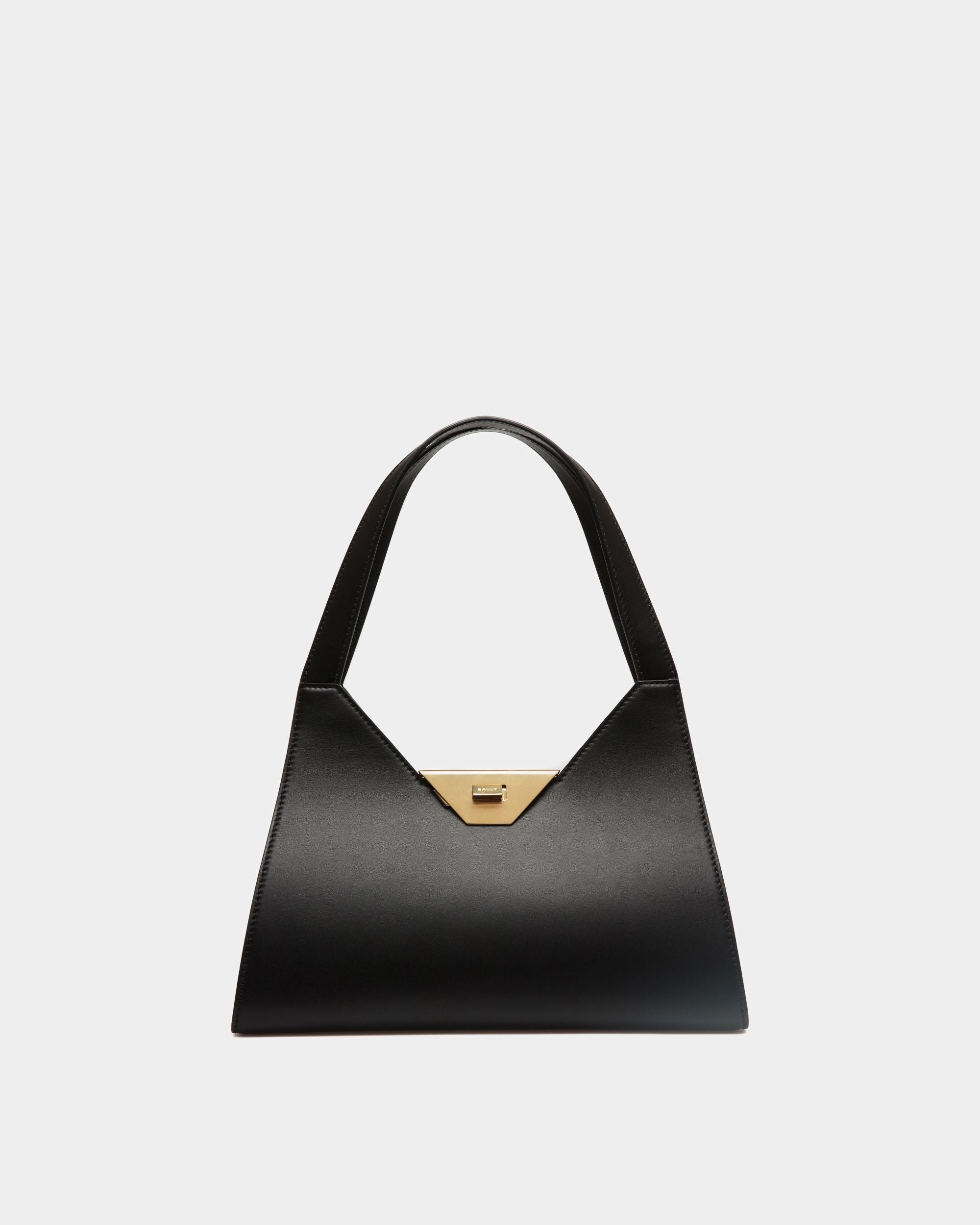 Tilt Schultertasche Aus Schwarzem Leder - Damen - Bally - 01