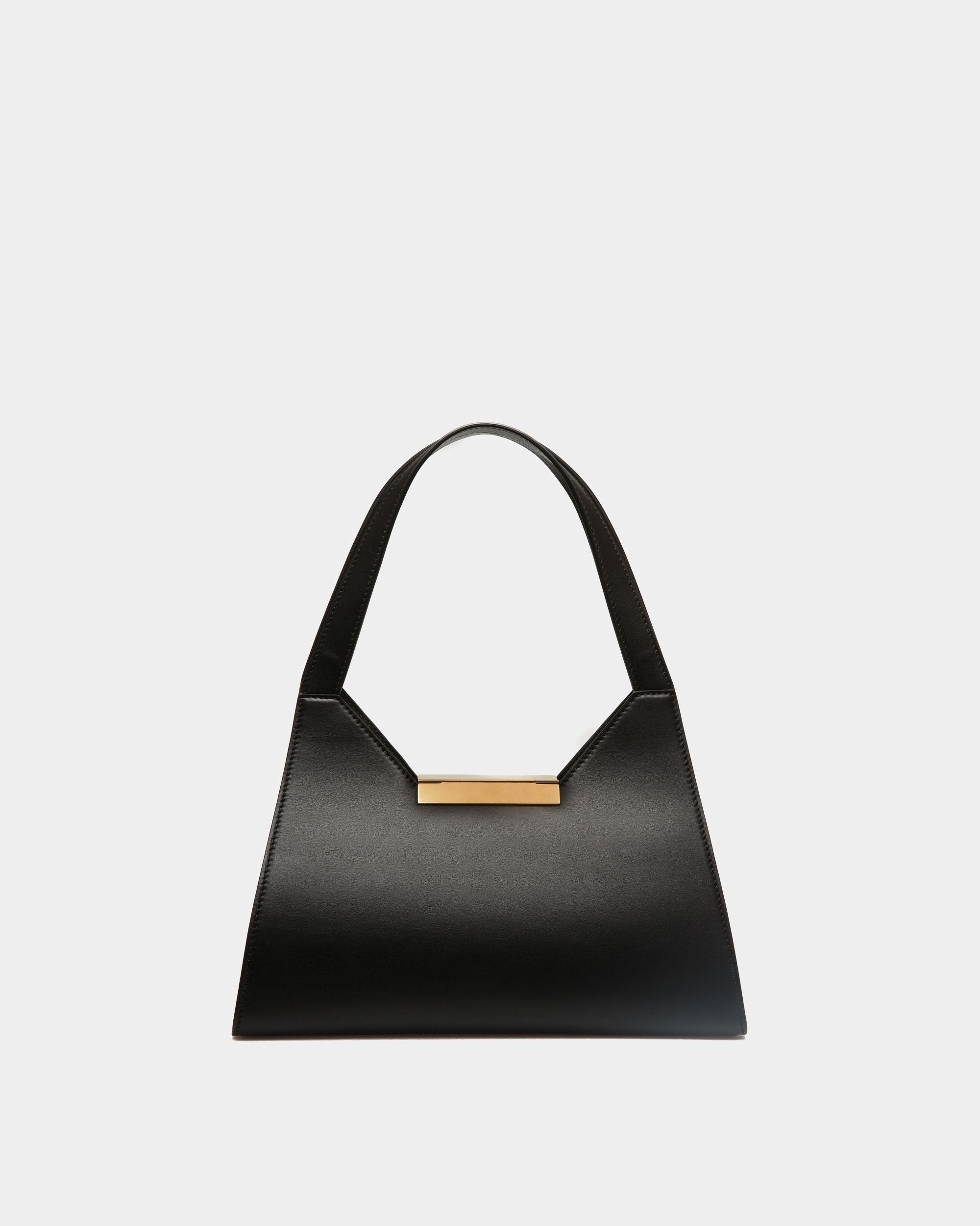 Tilt Schultertasche Aus Schwarzem Leder - Damen - Bally - 03