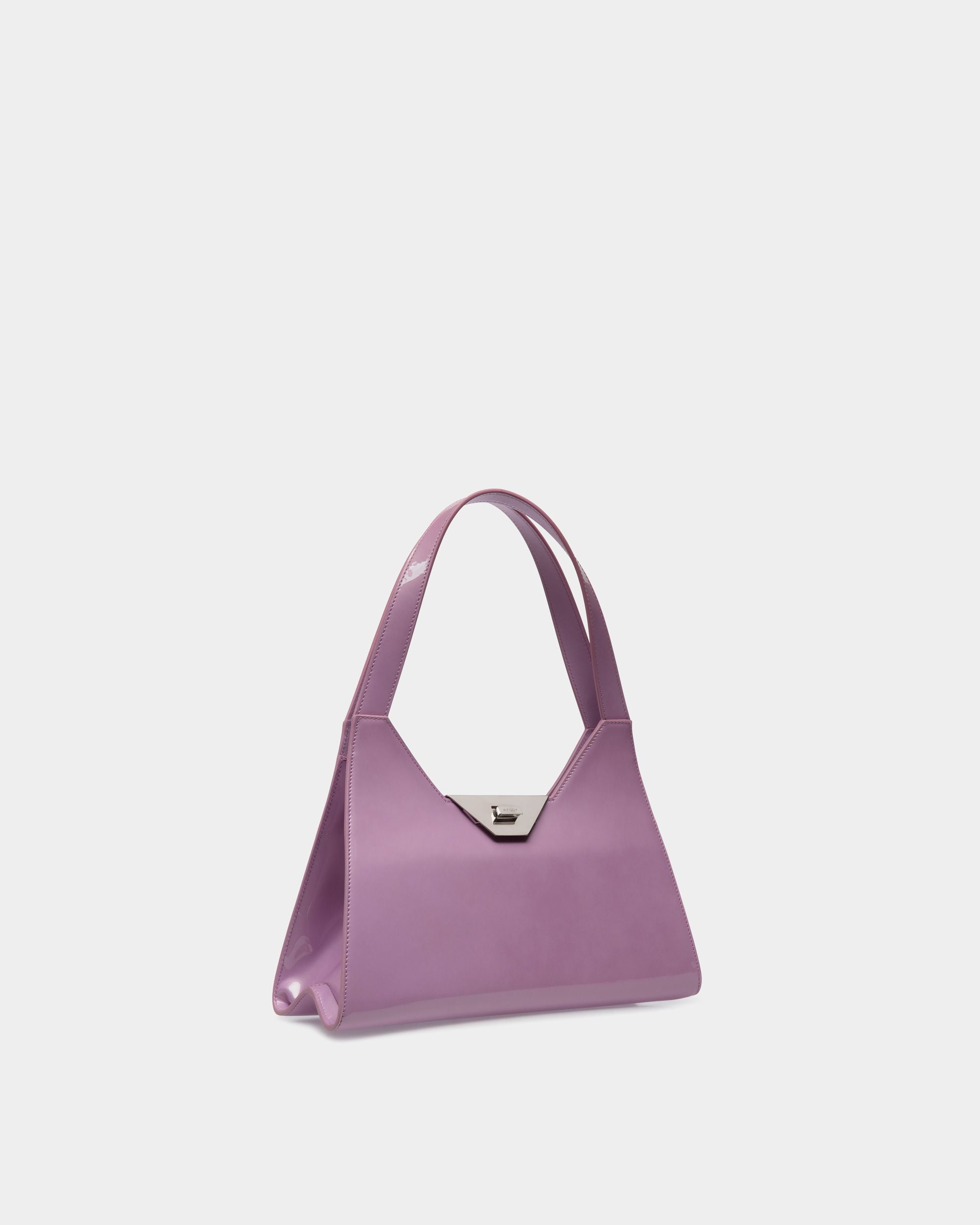 Tilt Schultertasche Aus Leder In Flieder - Damen - Bally - 03