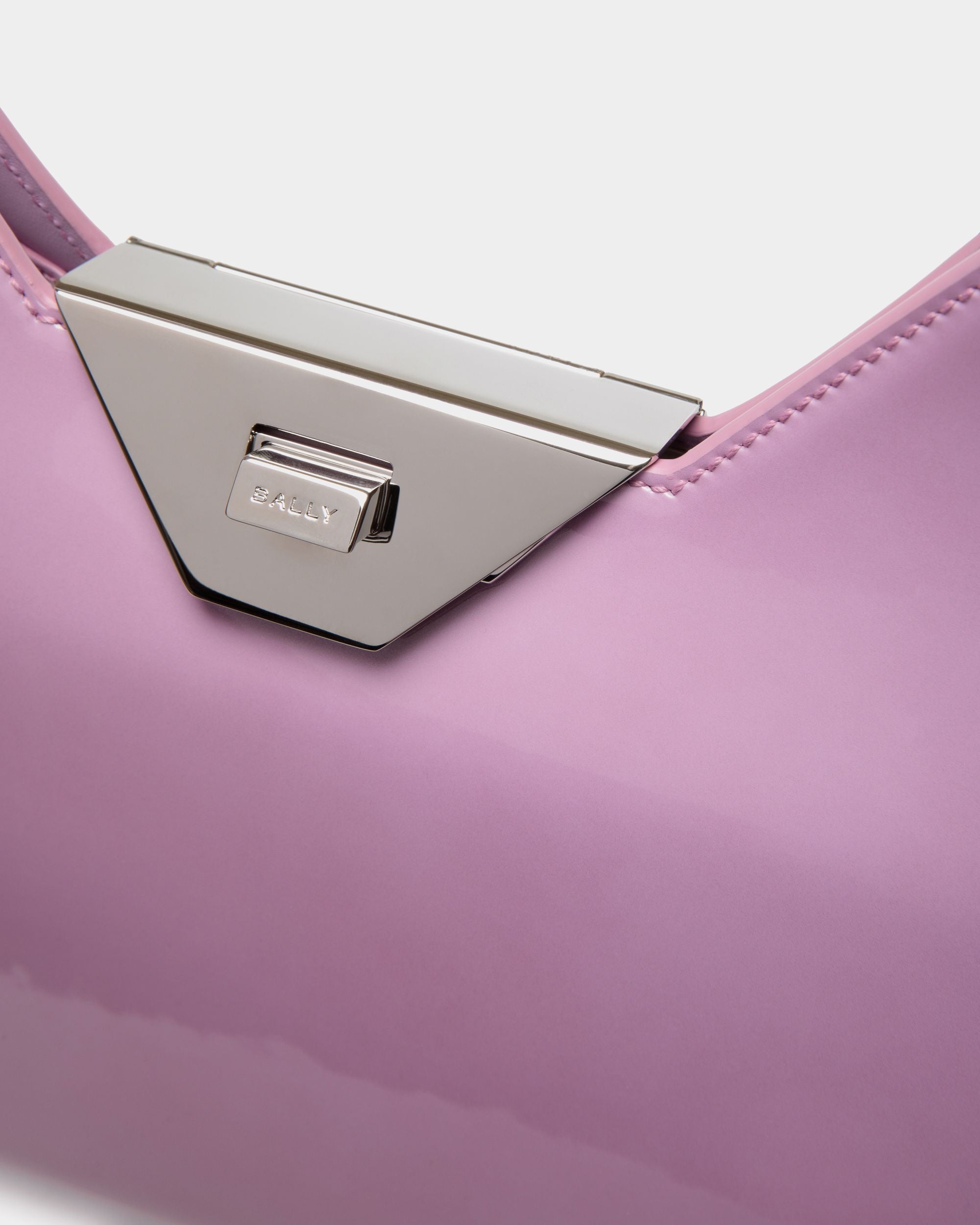 Tilt Schultertasche Aus Leder In Flieder - Damen - Bally - 05