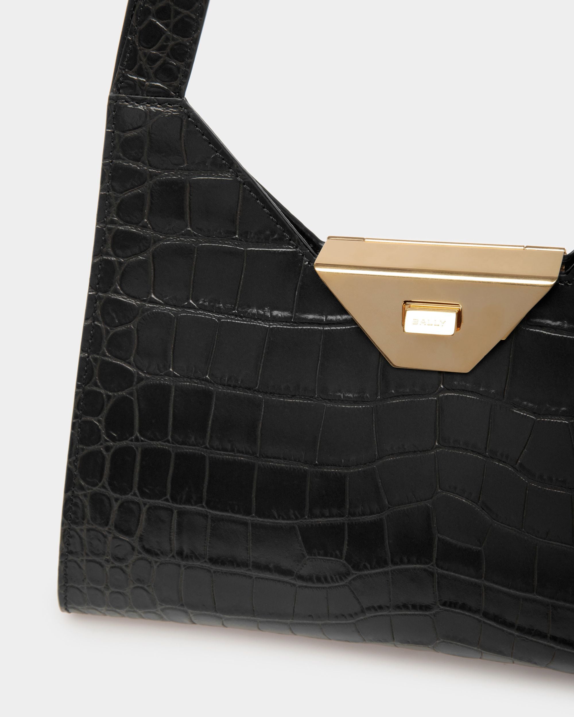 Trilliant Schultertasche Aus Leder In Schwarz - Damen - Bally - 05