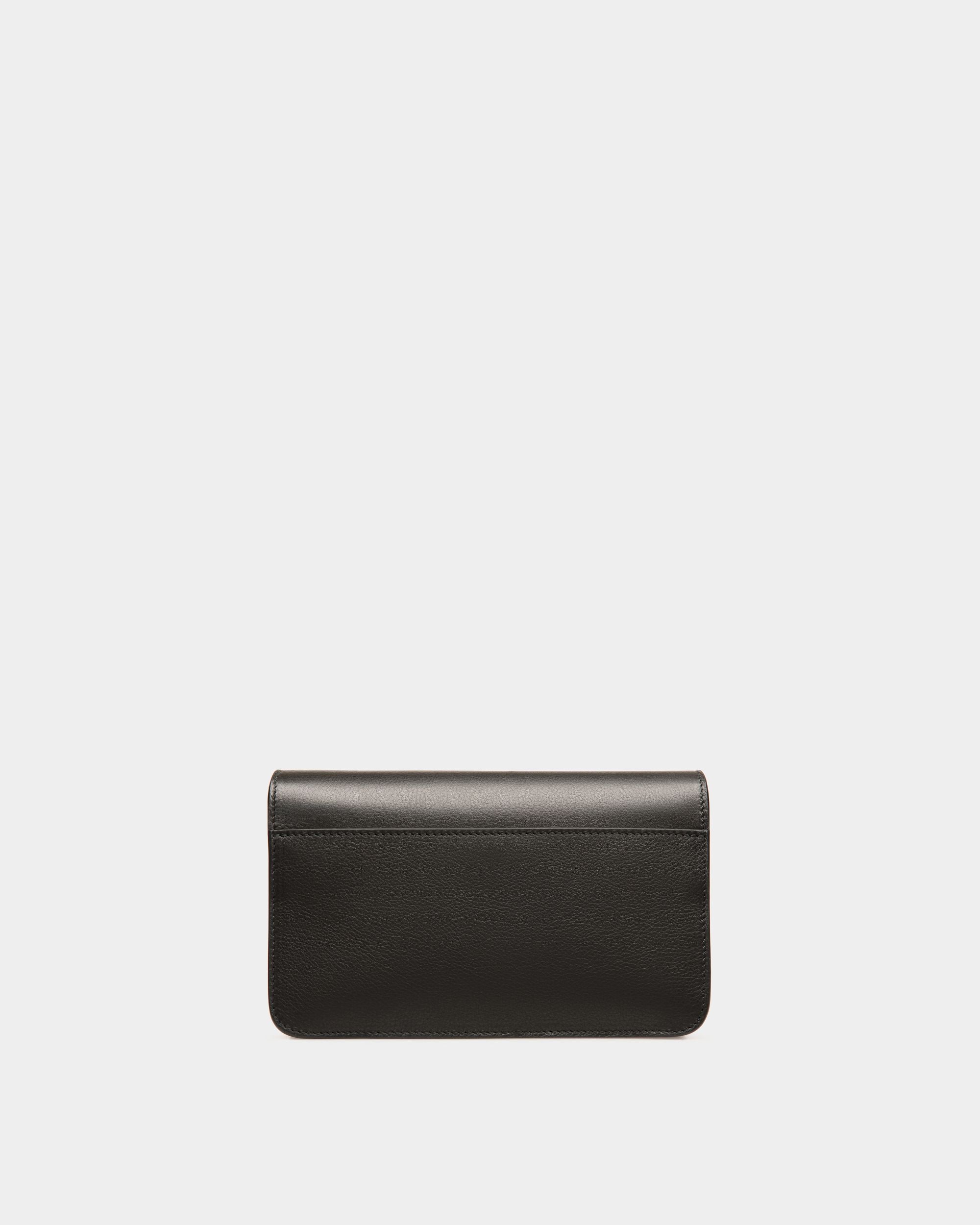 Logo Umhängetasche Aus Leder In Schwarz - Damen - Bally - 03