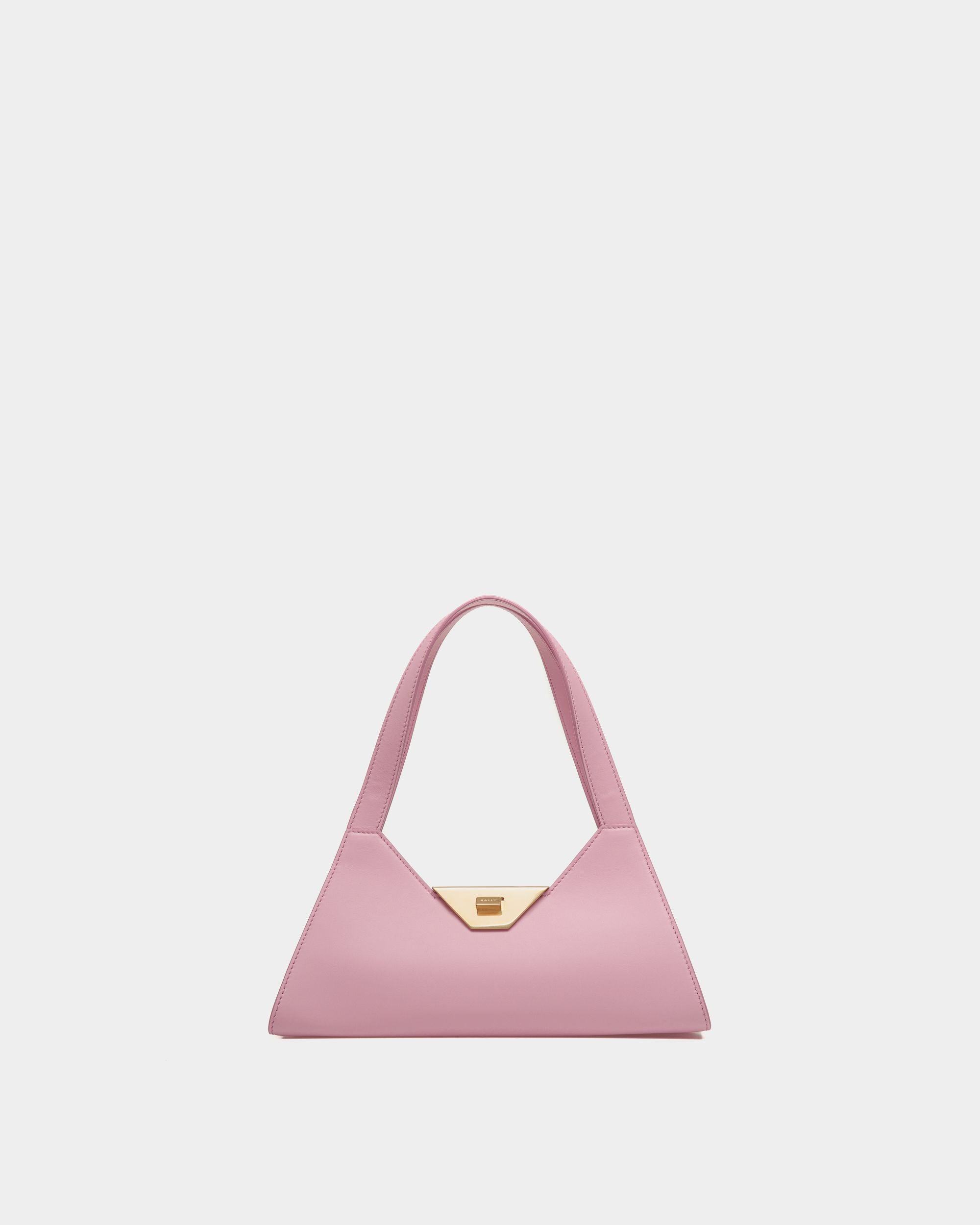 Tilt Schultertasche Aus Leder In Rosa - Damen - Bally - 01