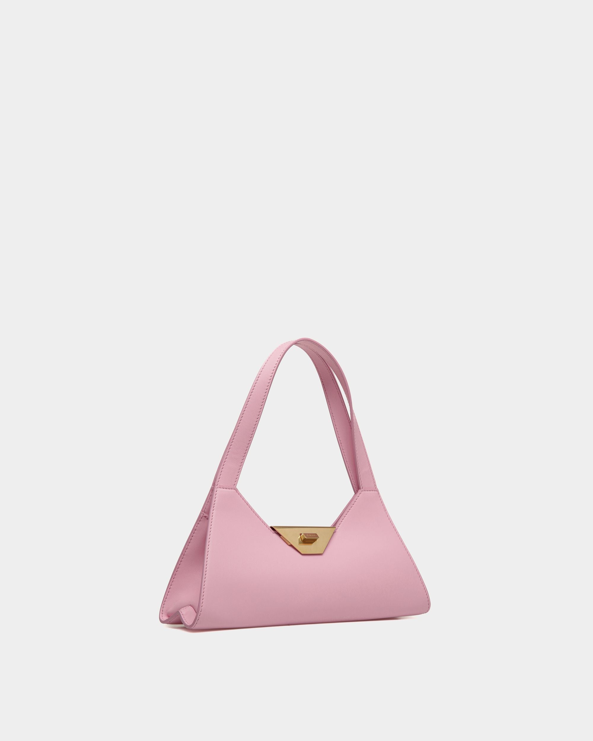 Tilt Schultertasche Aus Leder In Rosa - Damen - Bally - 03