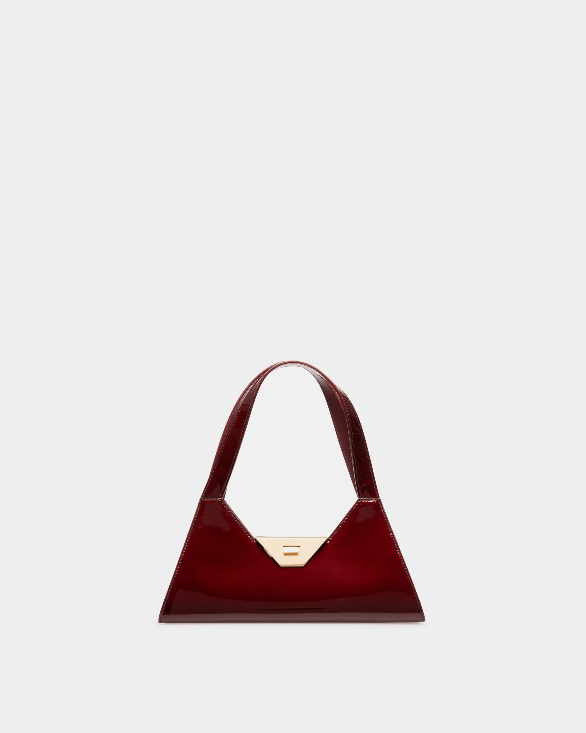 Trilliant Kleine Schultertasche Aus Tiefrotem Leder - Damen - Bally - 01