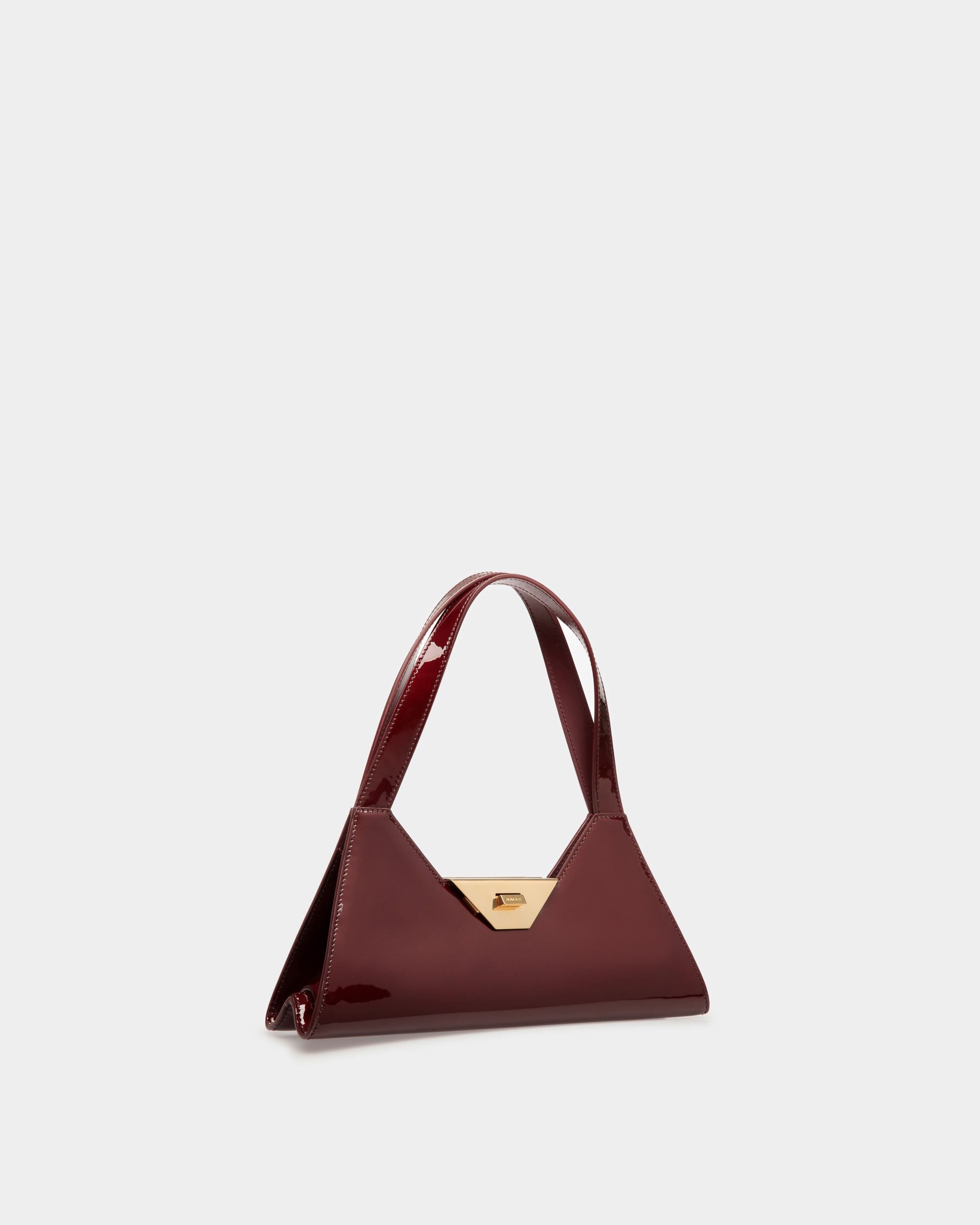 Trilliant Kleine Schultertasche Aus Tiefrotem Leder - Damen - Bally - 03