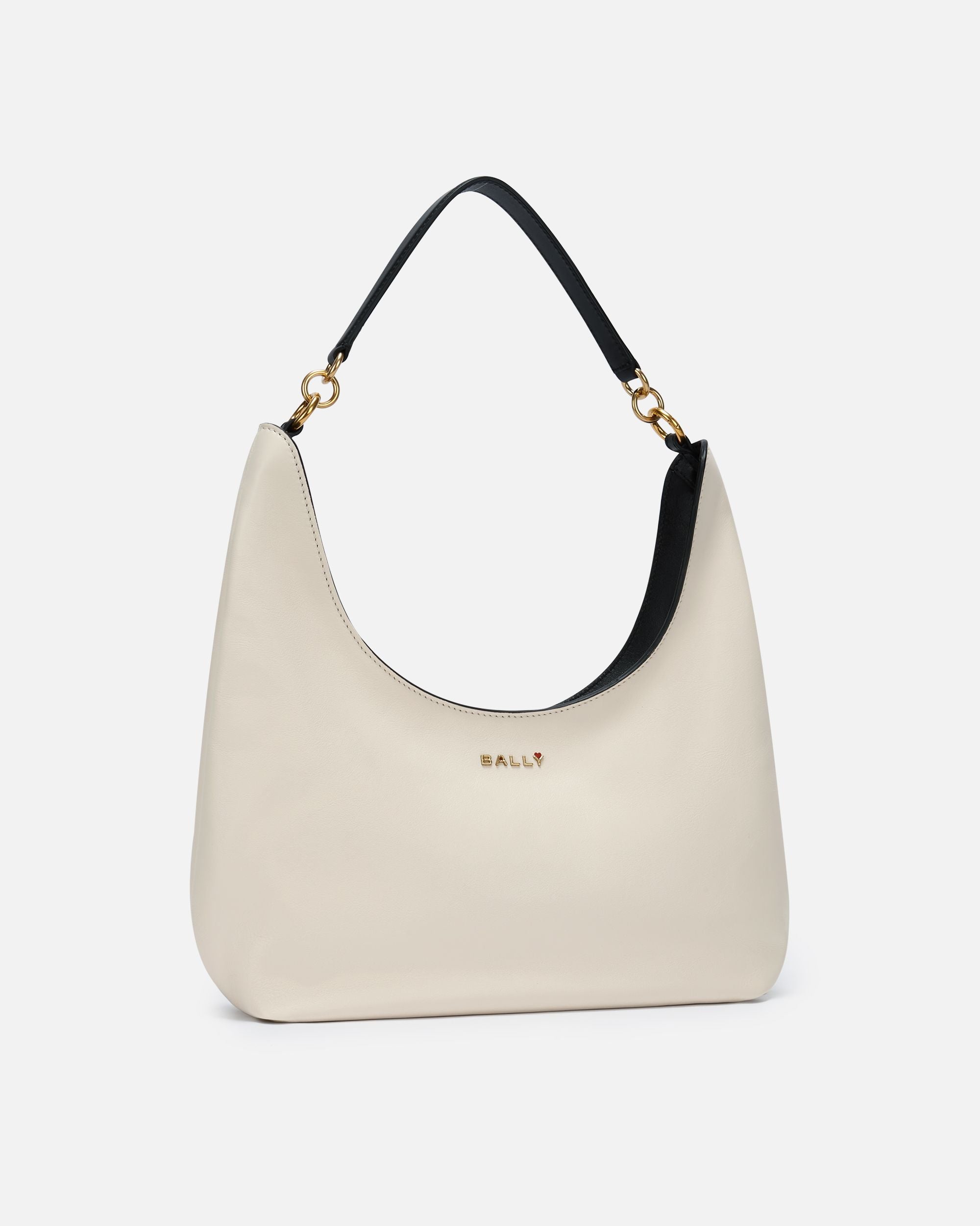 CVD Hobo-Tasche Aus Weißem Und Schwarzem Leder - Damen - Bally - 02