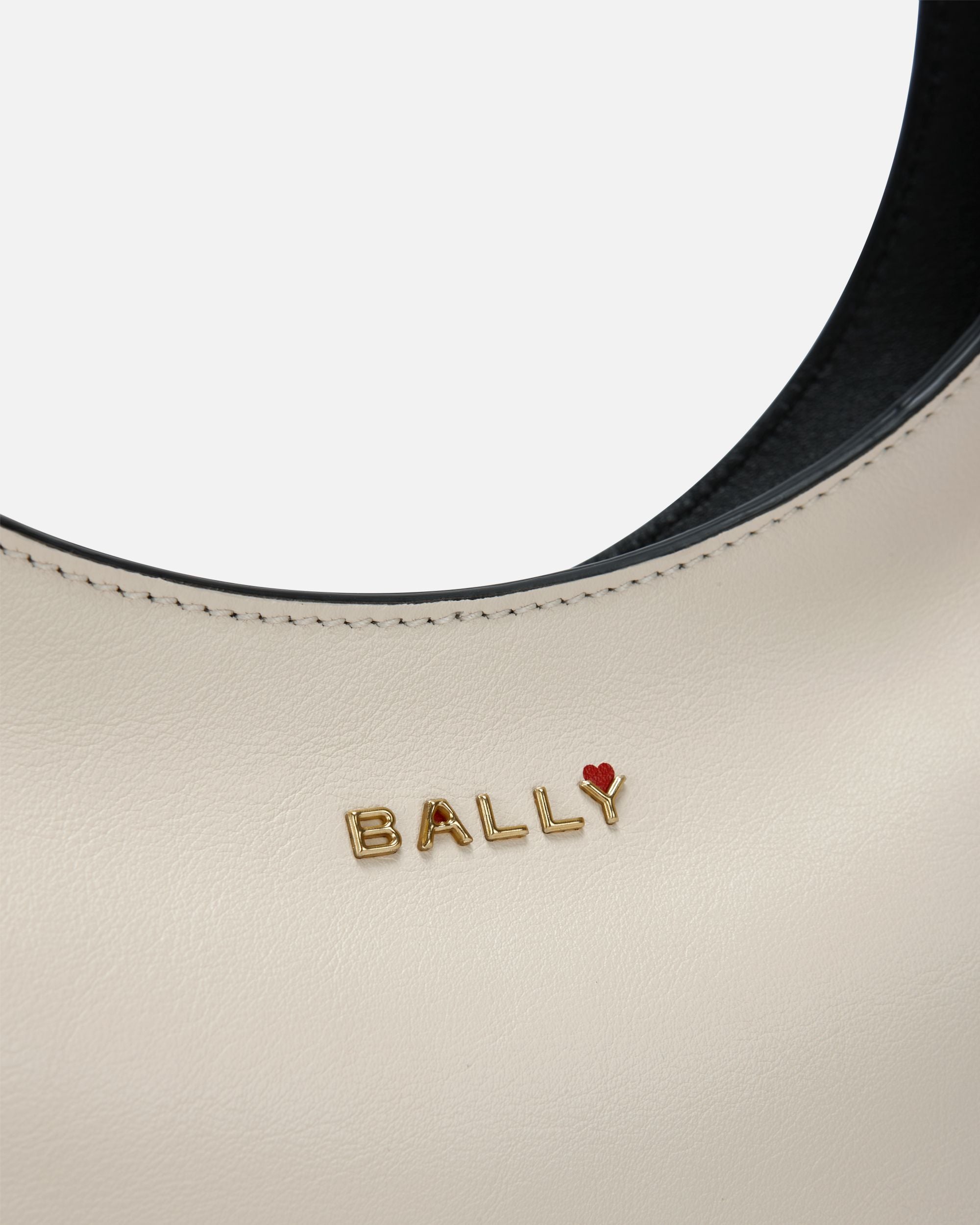 CVD Hobo-Tasche Aus Weißem Und Schwarzem Leder - Damen - Bally - 05