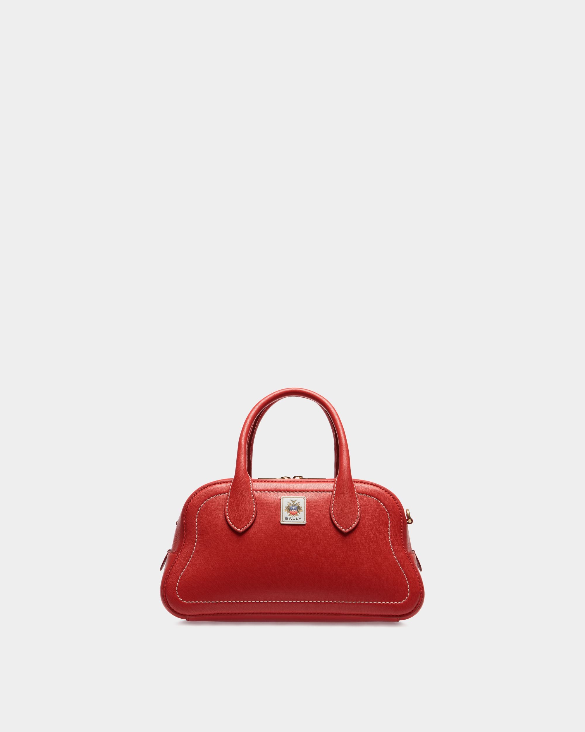 Unda Henkeltasche Aus Leder In Rot - Damen - Bally - 01