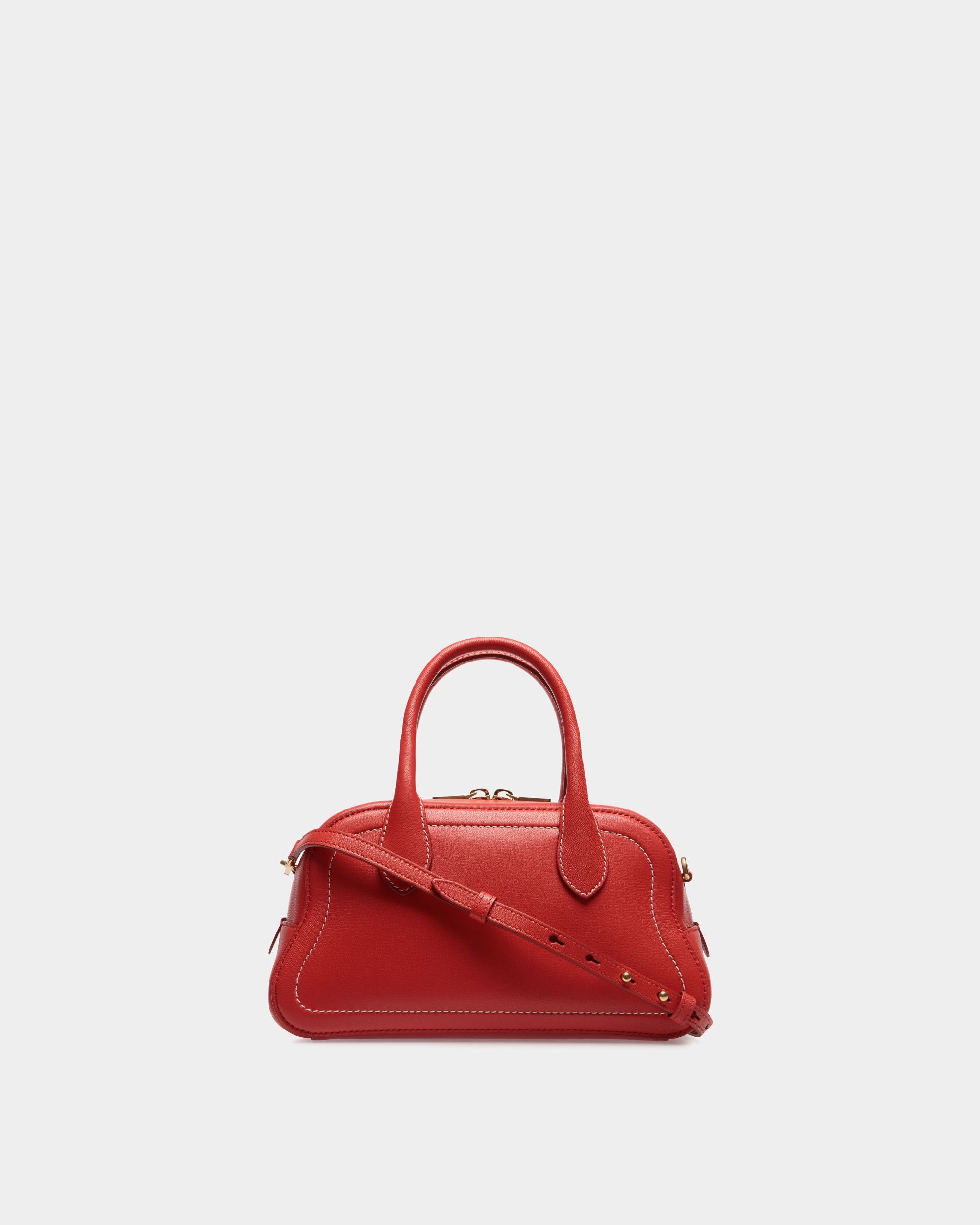 Unda Henkeltasche Aus Leder In Rot - Damen - Bally - 03