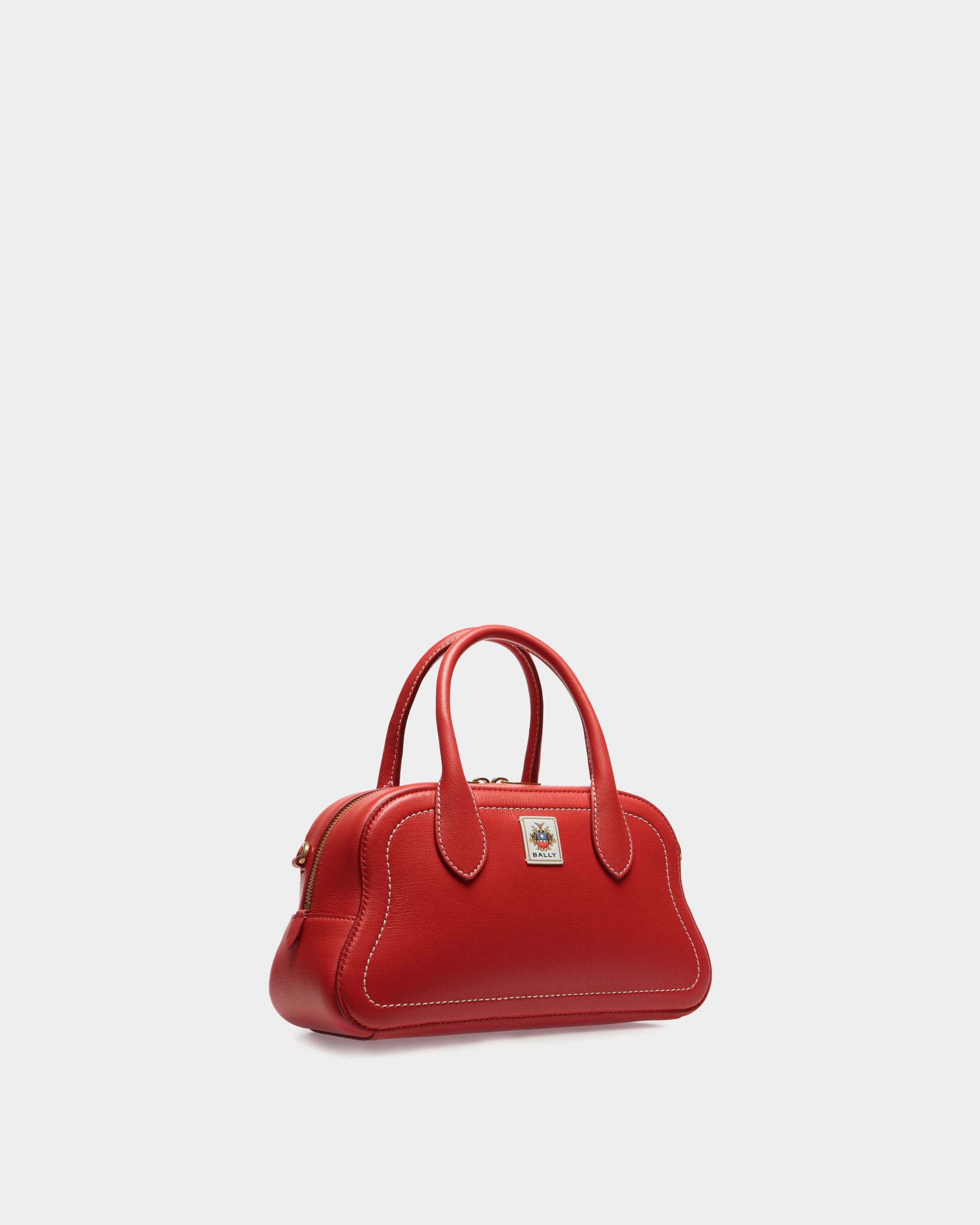 Unda Henkeltasche Aus Leder In Rot - Damen - Bally - 04