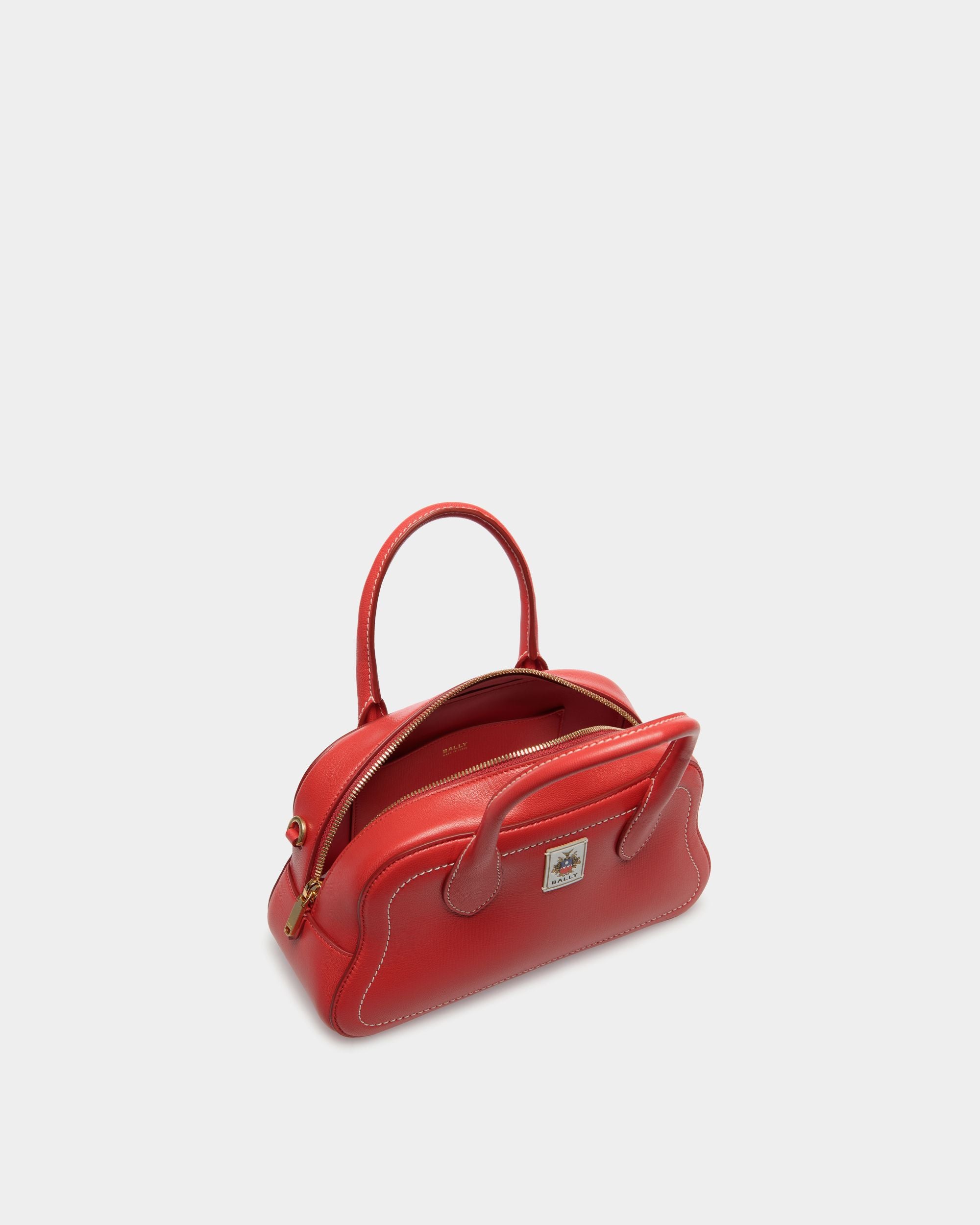 Unda Henkeltasche Aus Leder In Rot - Damen - Bally - 05