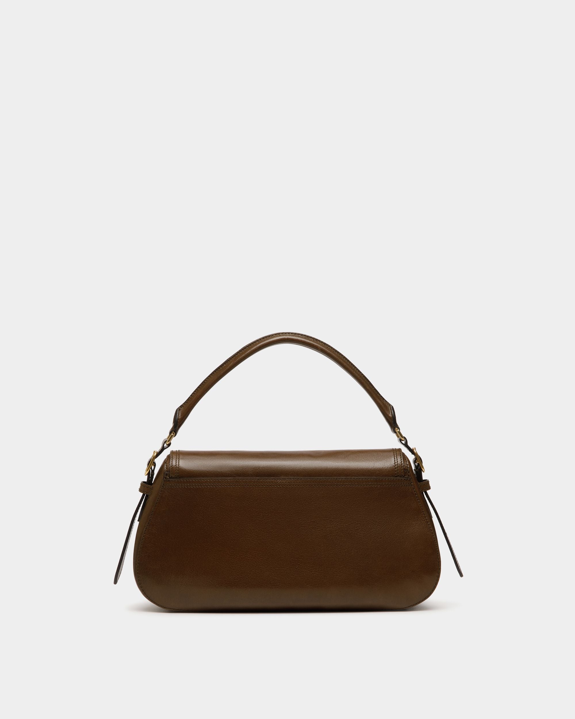 Beckett Schultertasche Aus Leder In Marron Glacé - Damen - Bally - 03