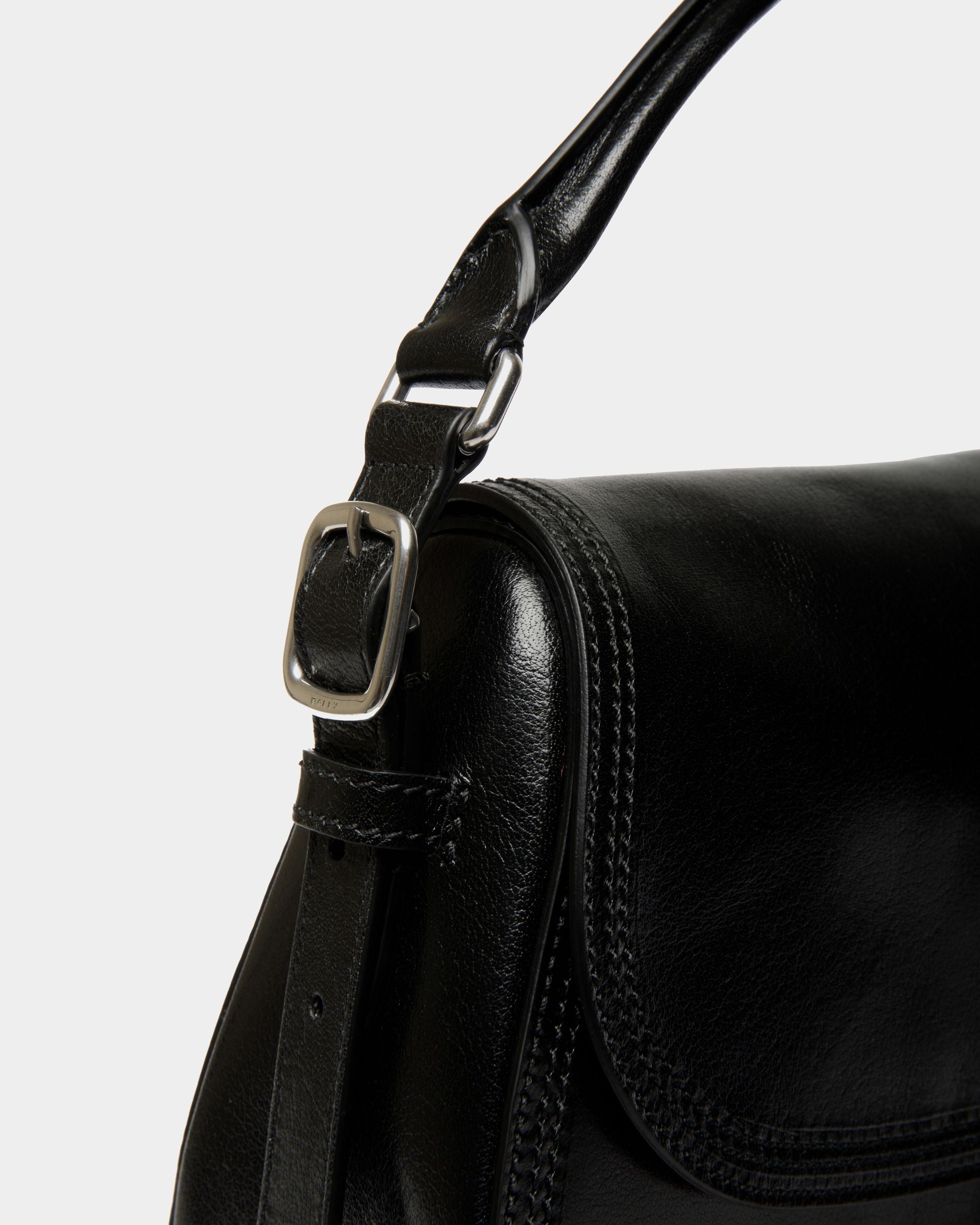 Beckett Schultertasche Aus Leder In Schwarz - Damen - Bally - 05