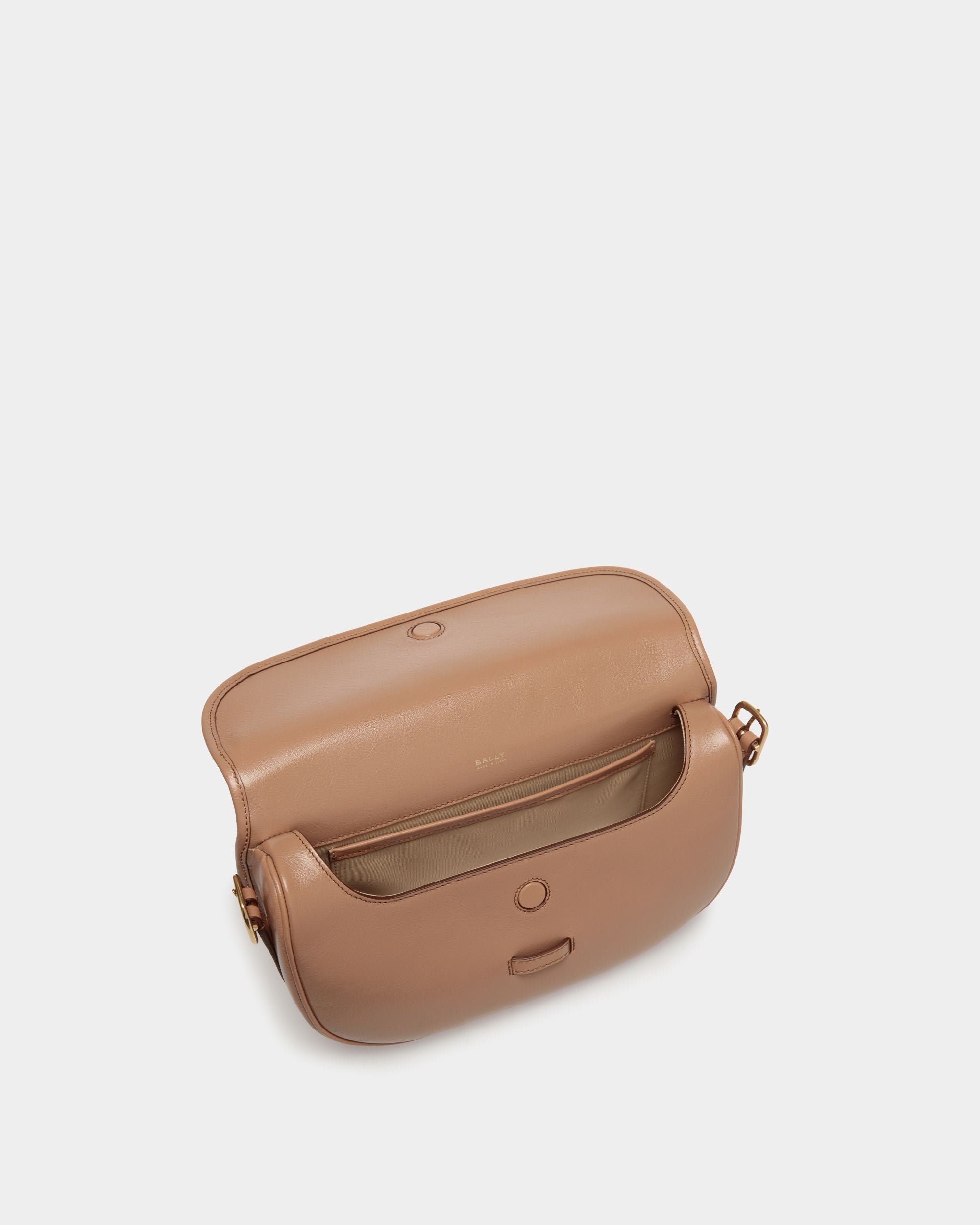 Beckett Umhängetasche Aus Leder In Praline Beige - Damen - Bally - 05