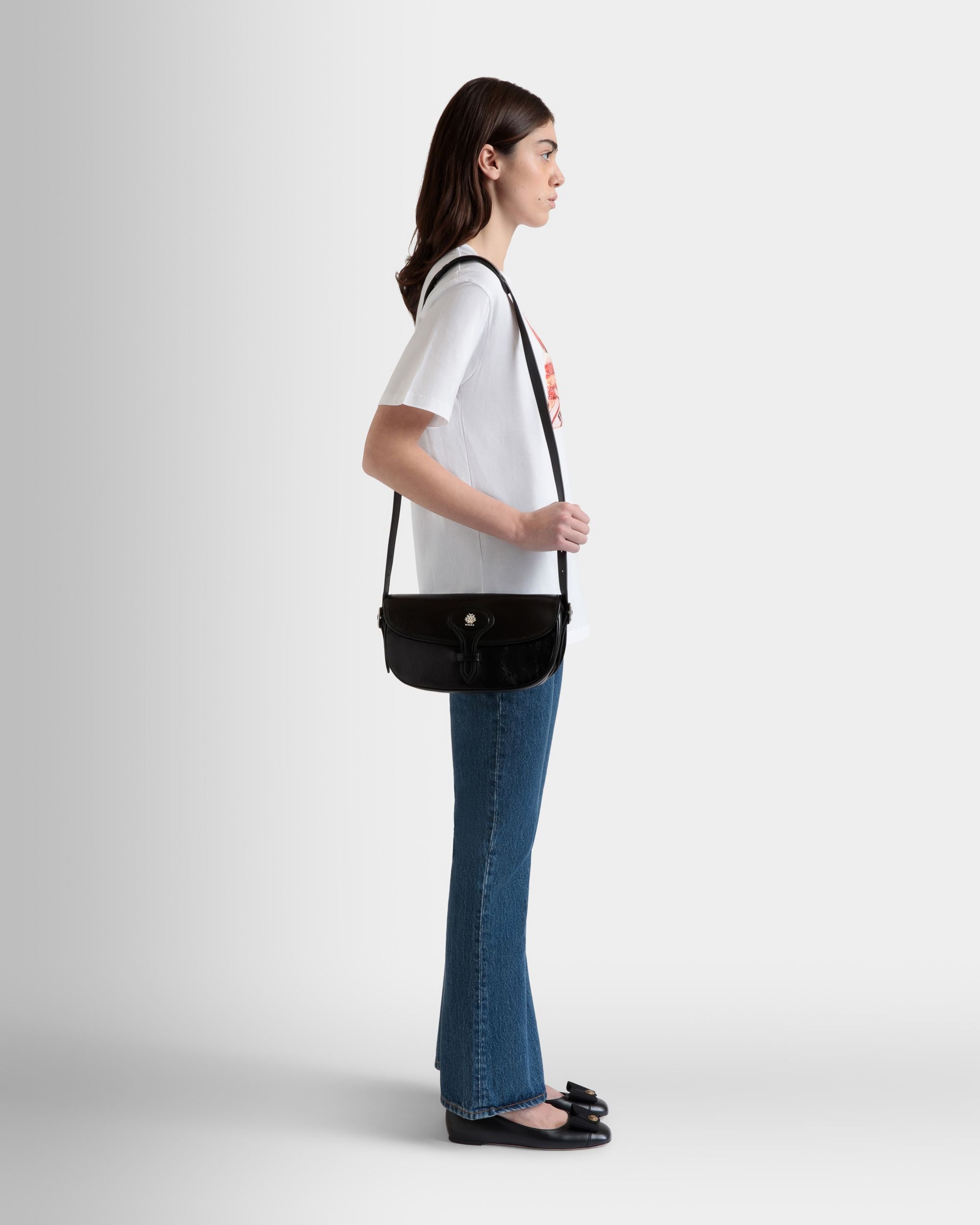Umhängetasche Beckett Aus Leder In Schwarz - Damen - Bally - 02