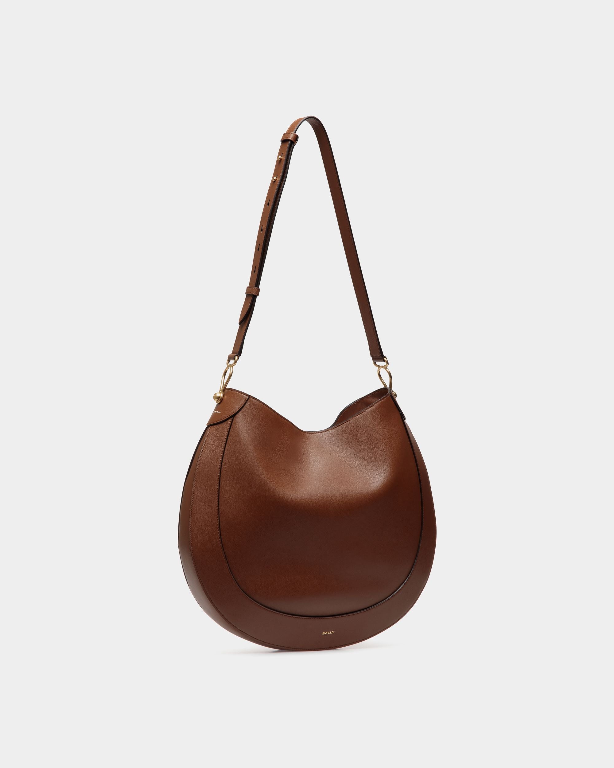 Hobo-Tasche Lune Aus Leder In Braun - Damen - Bally - 03