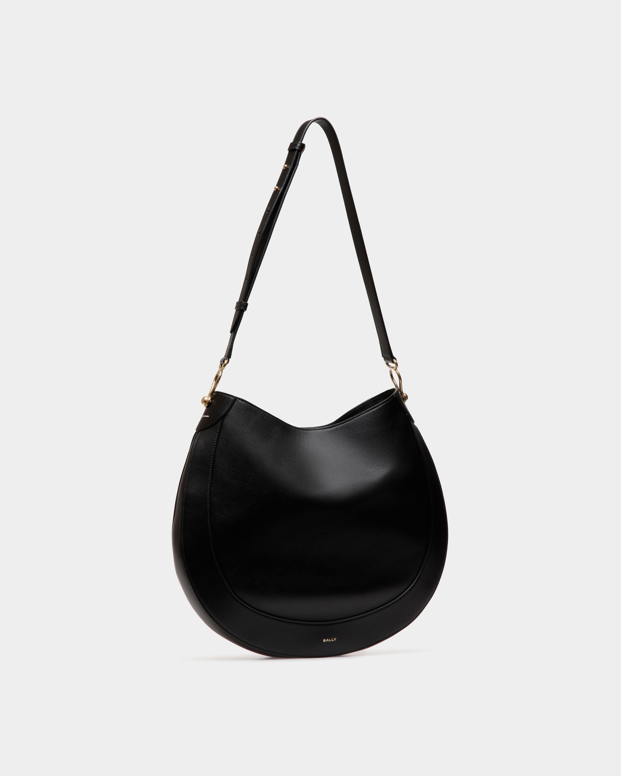 Hobo-Tasche Lune Aus Leder In Schwarz - Damen - Bally - 04