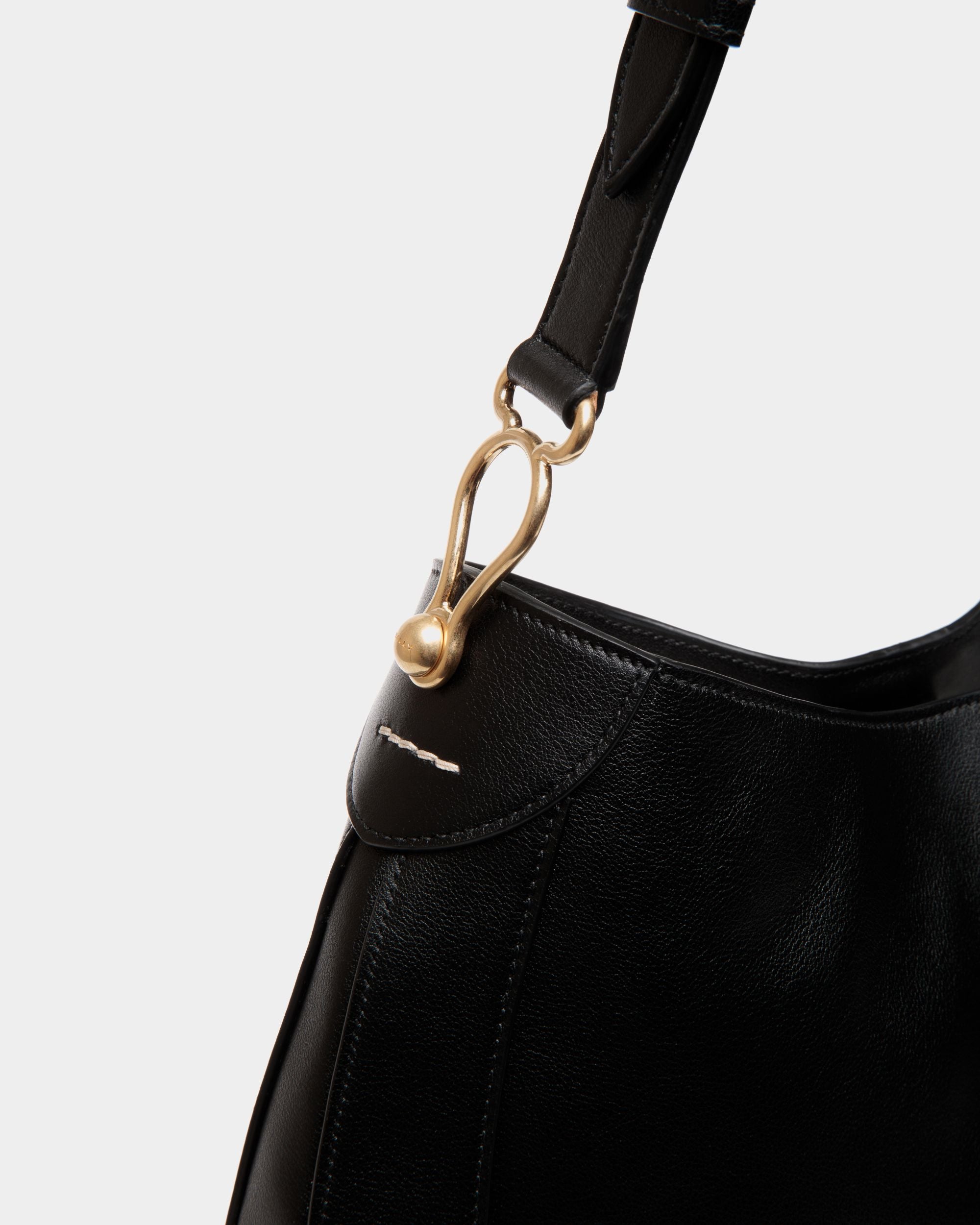 Hobo-Tasche Lune Aus Leder In Schwarz - Damen - Bally - 05