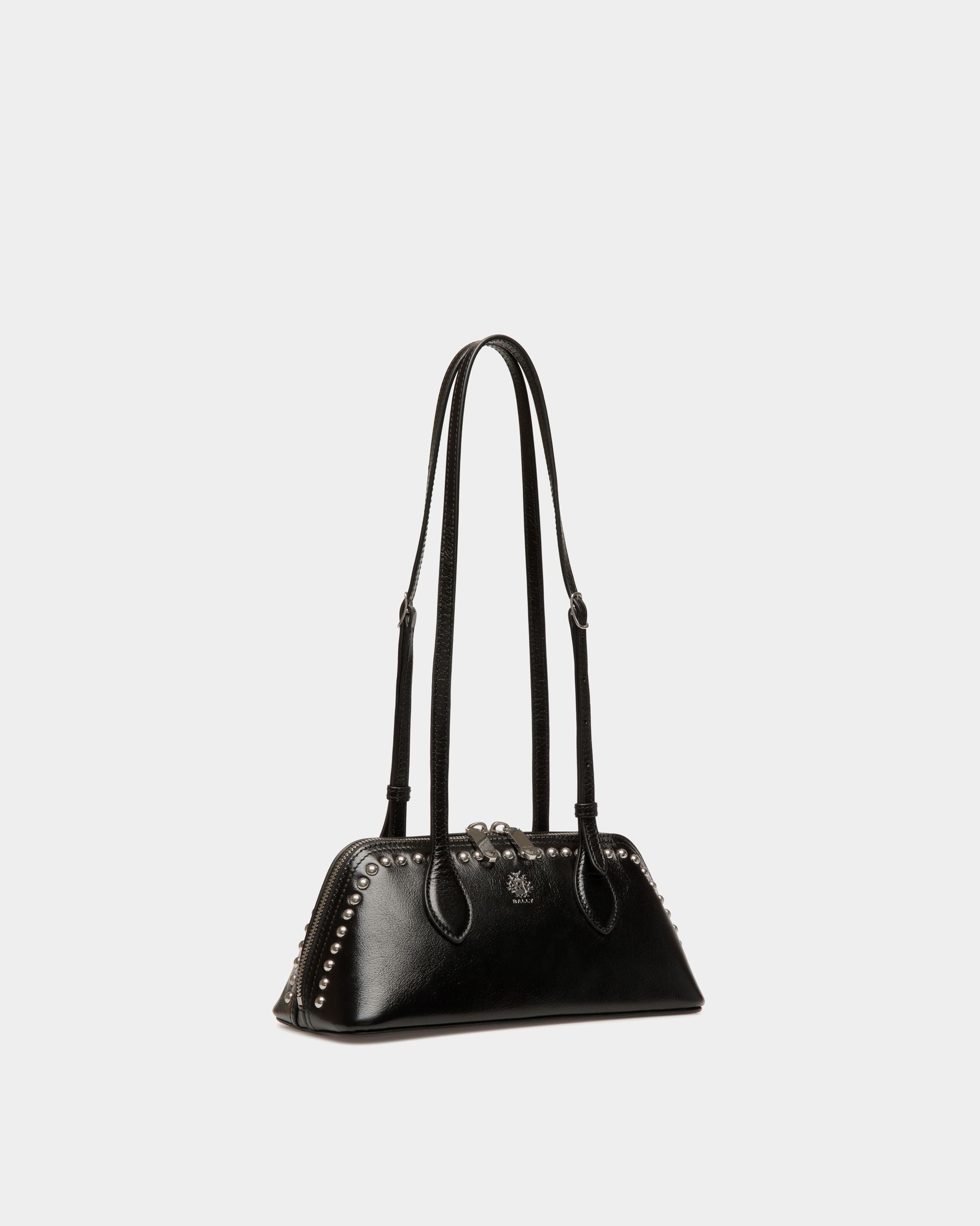 Ray Minitasche Aus Schwarzem Leder Mit Nieten - Damen - Bally - 04