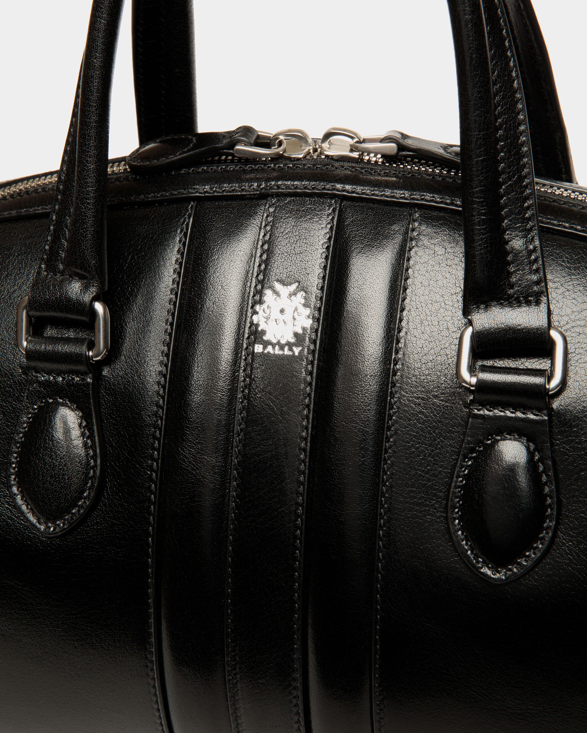 Henkeltasche Beckett Aus Leder In Schwarz - Damen - Bally - 05