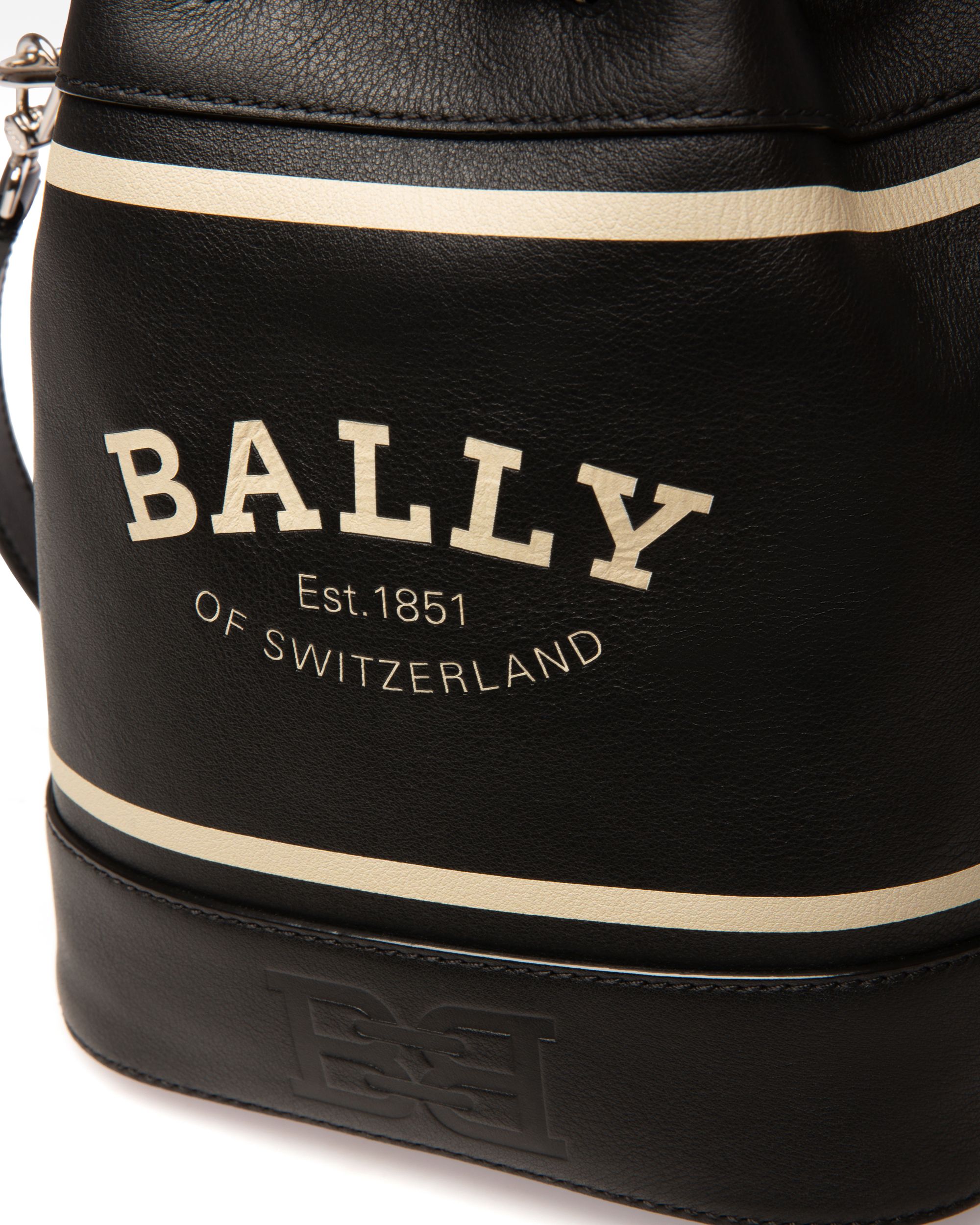 Cleoh Beuteltasche Aus Schwarzem Leder - Damen - Bally - 05