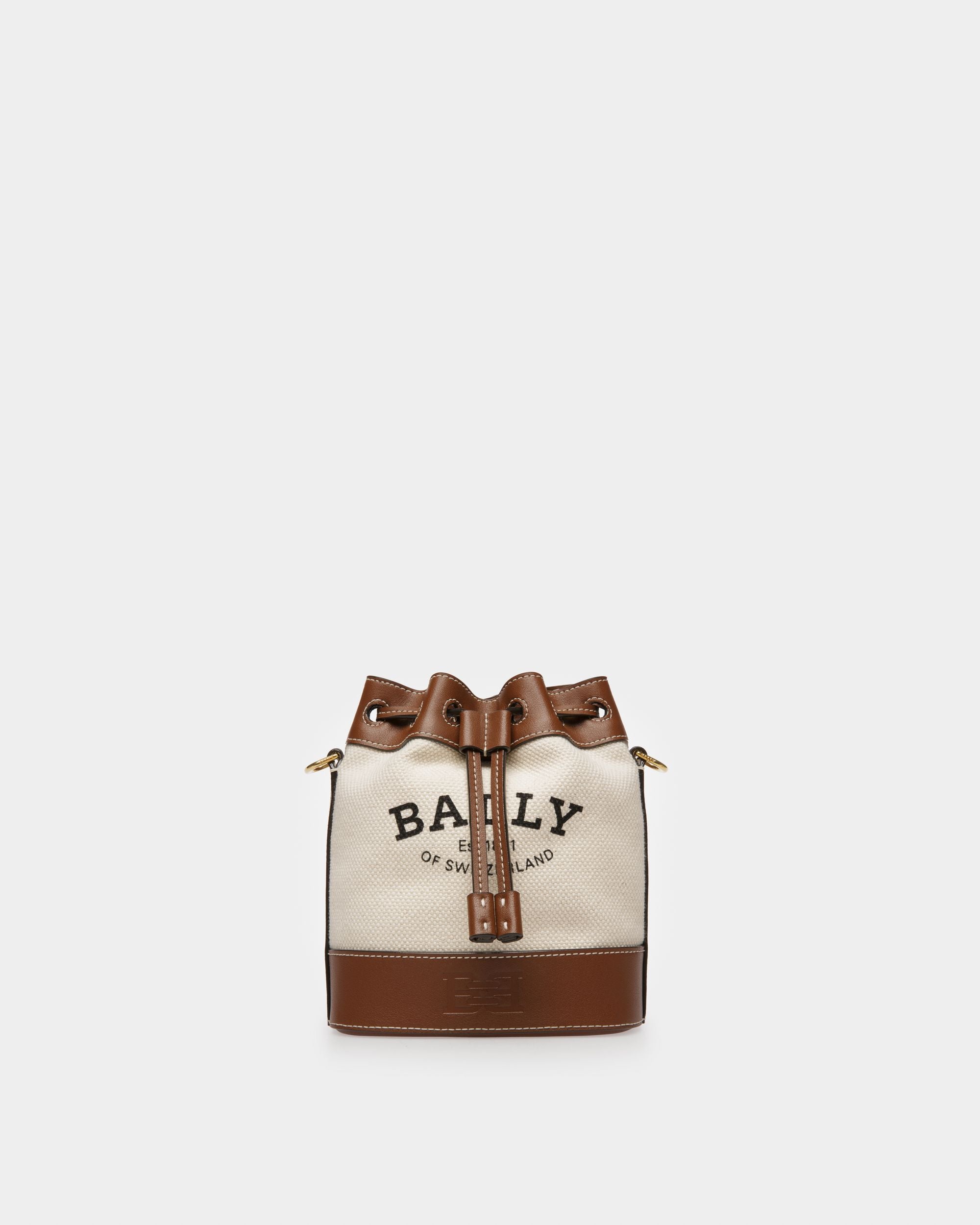 Cleoh Beuteltasche Aus Stoff In Natur Und Braun - Damen - Bally - 01