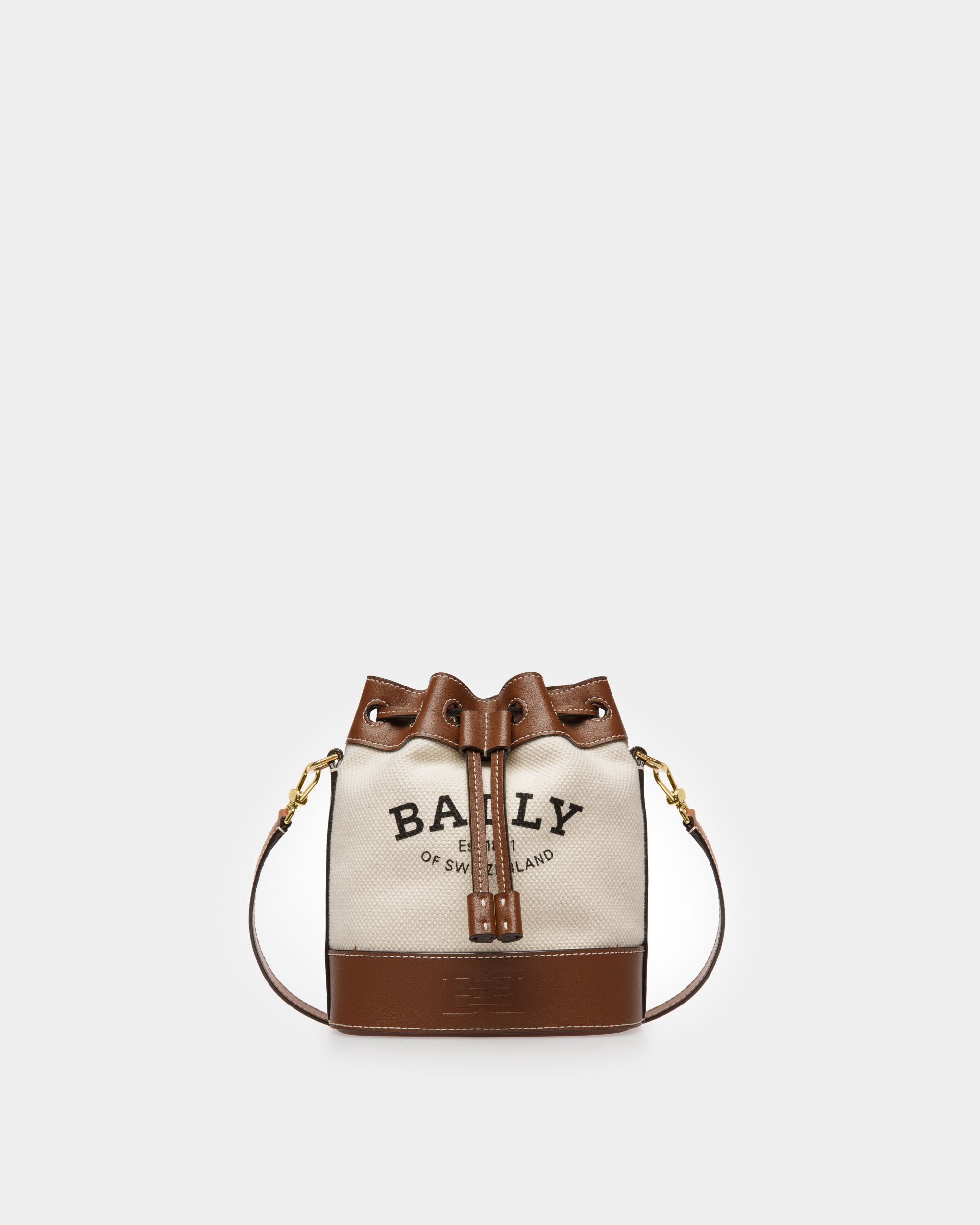 Cleoh Beuteltasche Aus Stoff In Natur Und Braun - Damen - Bally - 08