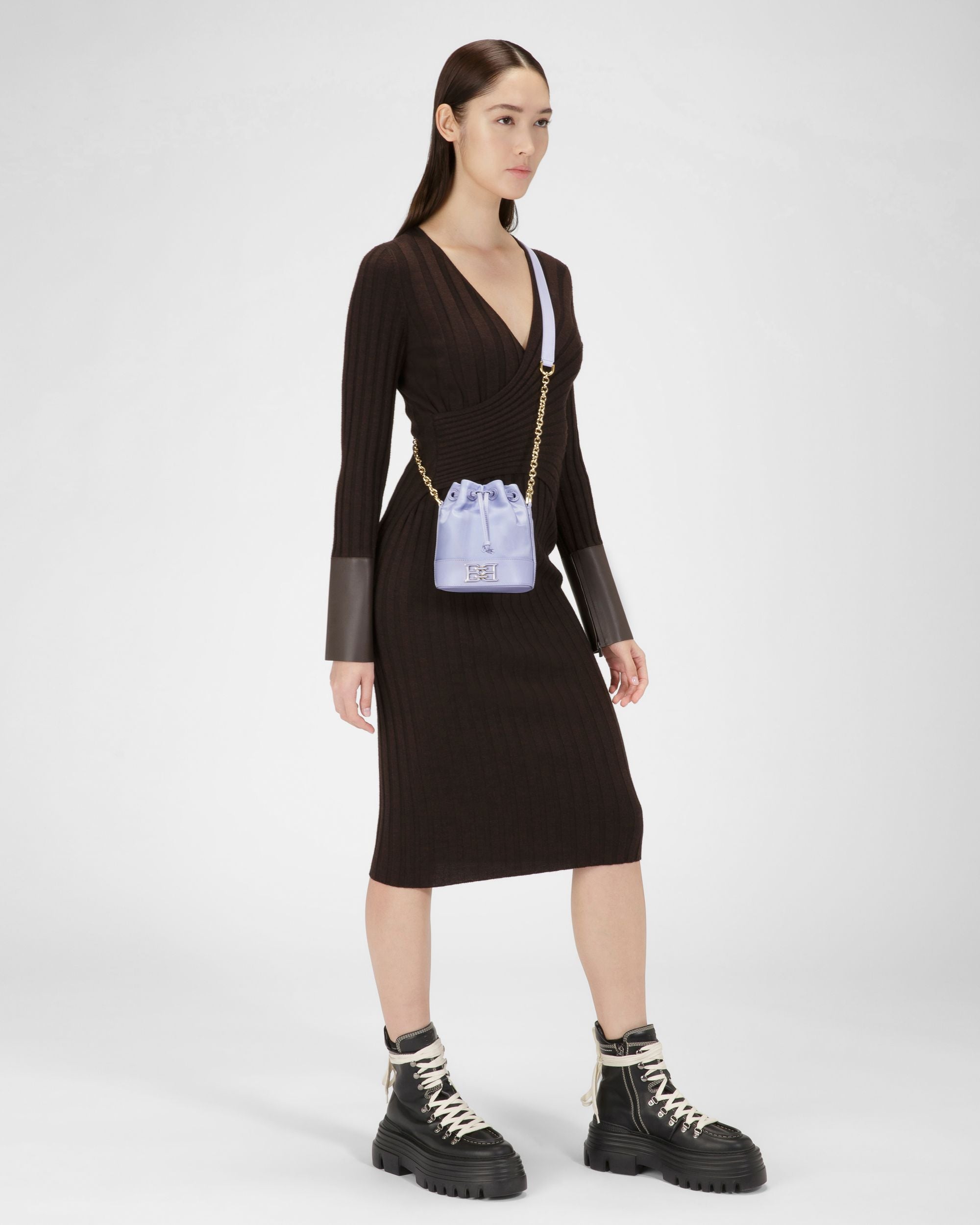 Eoh Small Beuteltasche Aus Fliederfarbenem Nylon - Damen - Bally - 07