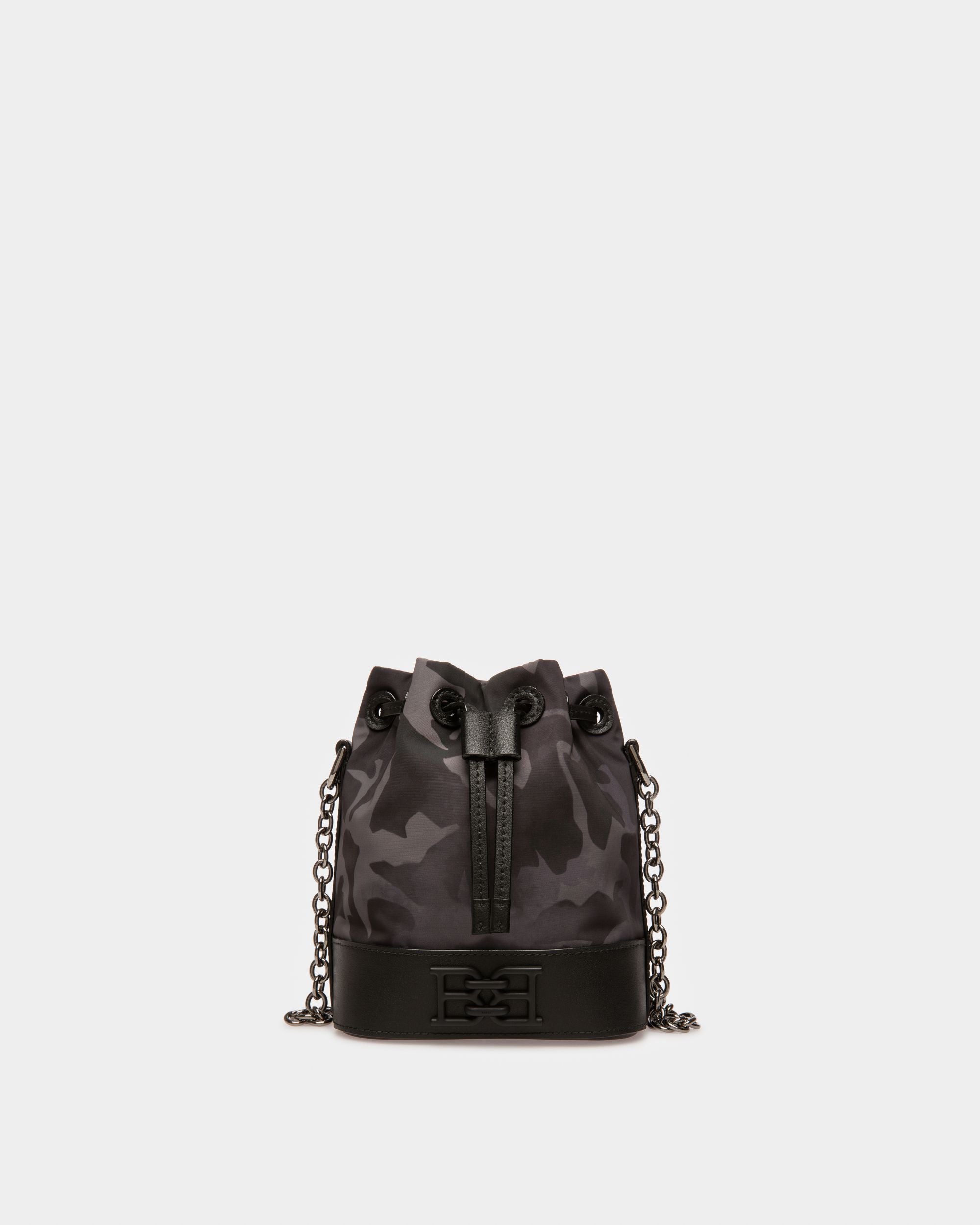 Eoh Small Beuteltasche Aus Schwarzem Nylon - Damen - Bally - 01