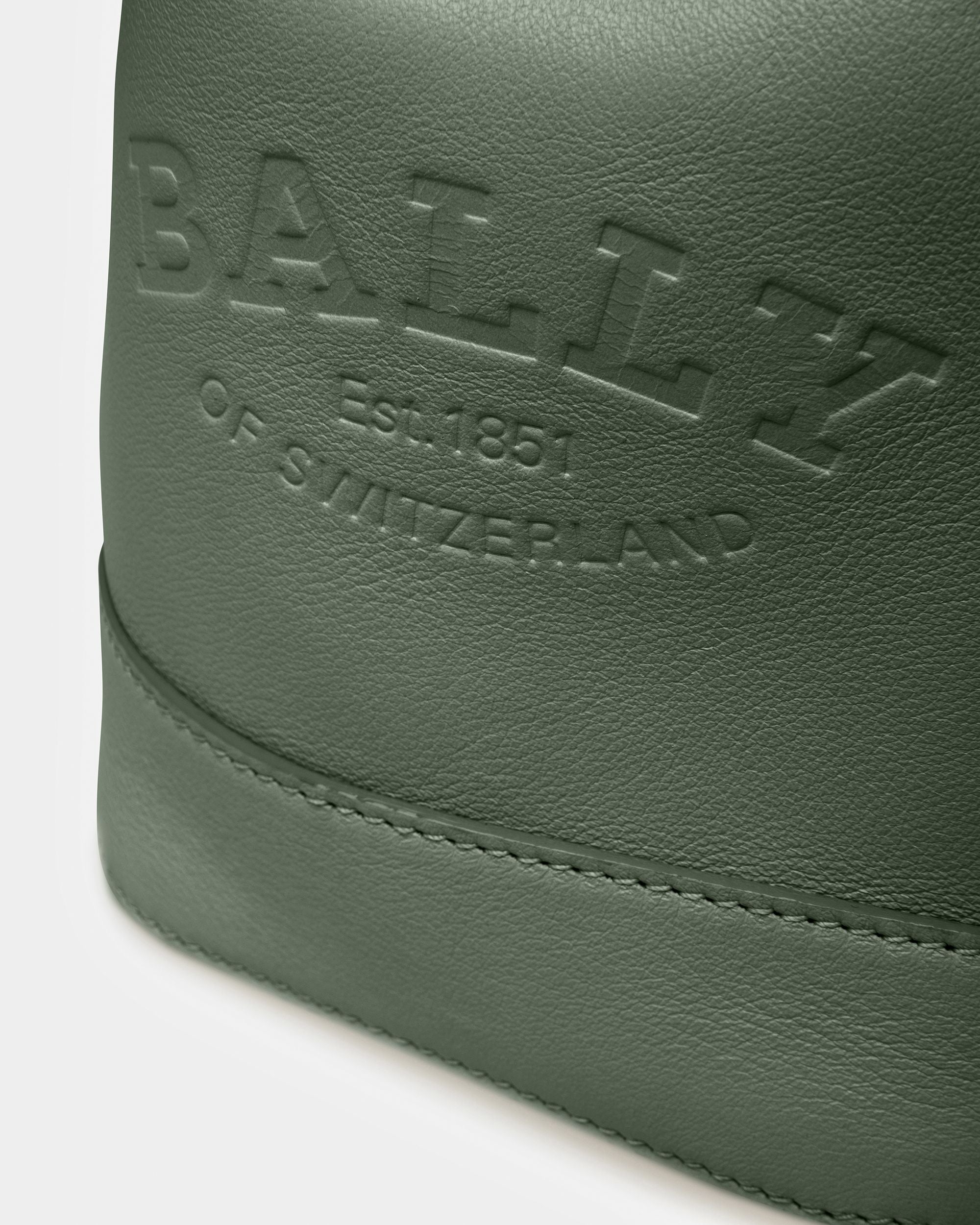 Cleoh Beuteltasche Aus Leder In Salbei - Damen - Bally - 04