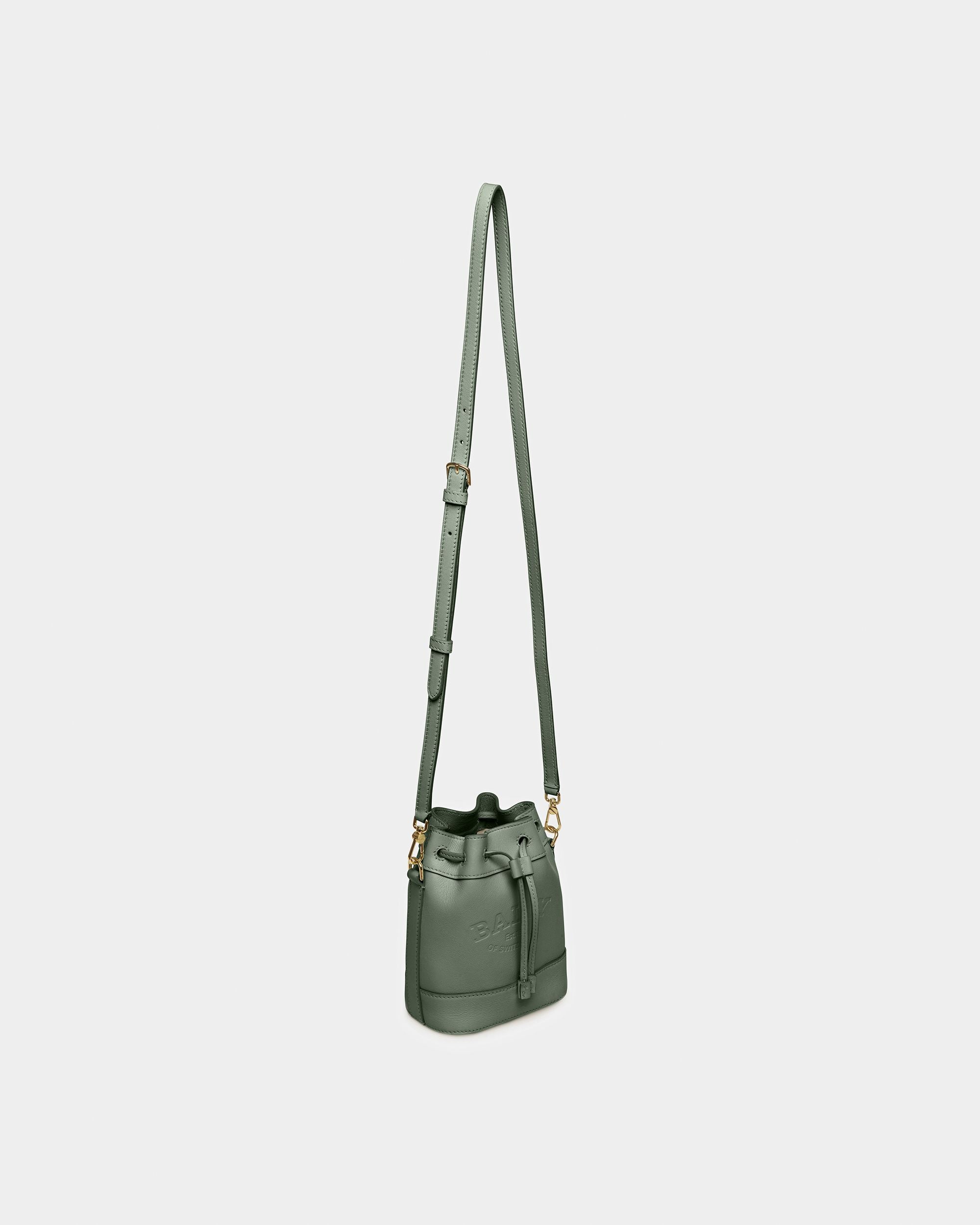 Cleoh Beuteltasche Aus Leder In Salbei - Damen - Bally - 05